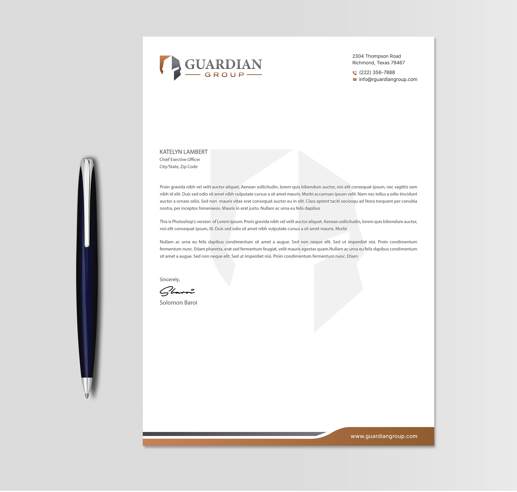 Stationery Design by DesignShout for this project | Design #32812953