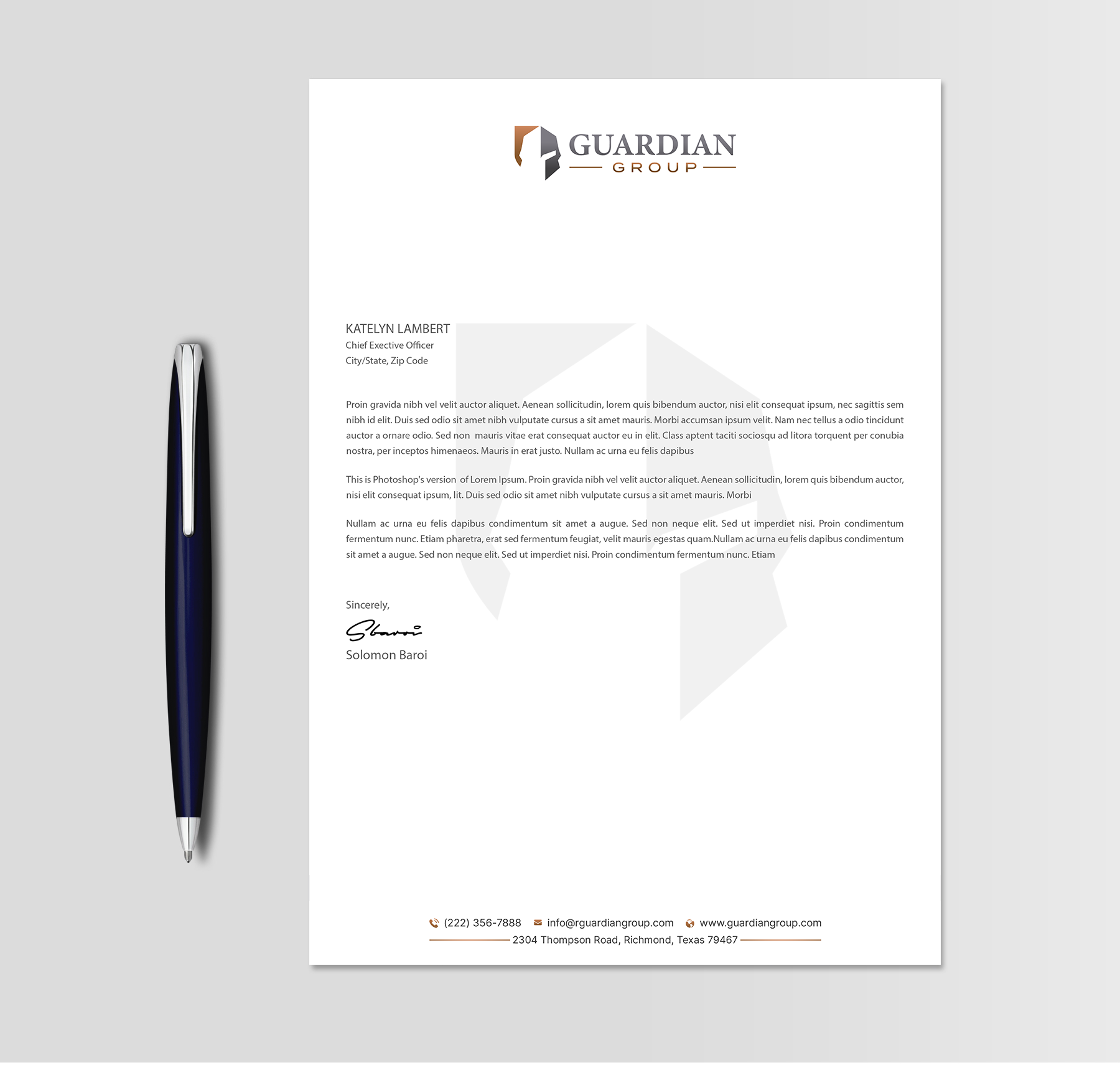 Stationery Design by DesignShout for this project | Design #32813180