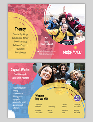 Flyer Design by YourLogoMaster for Morhaven Disability Services | Design: #32859617