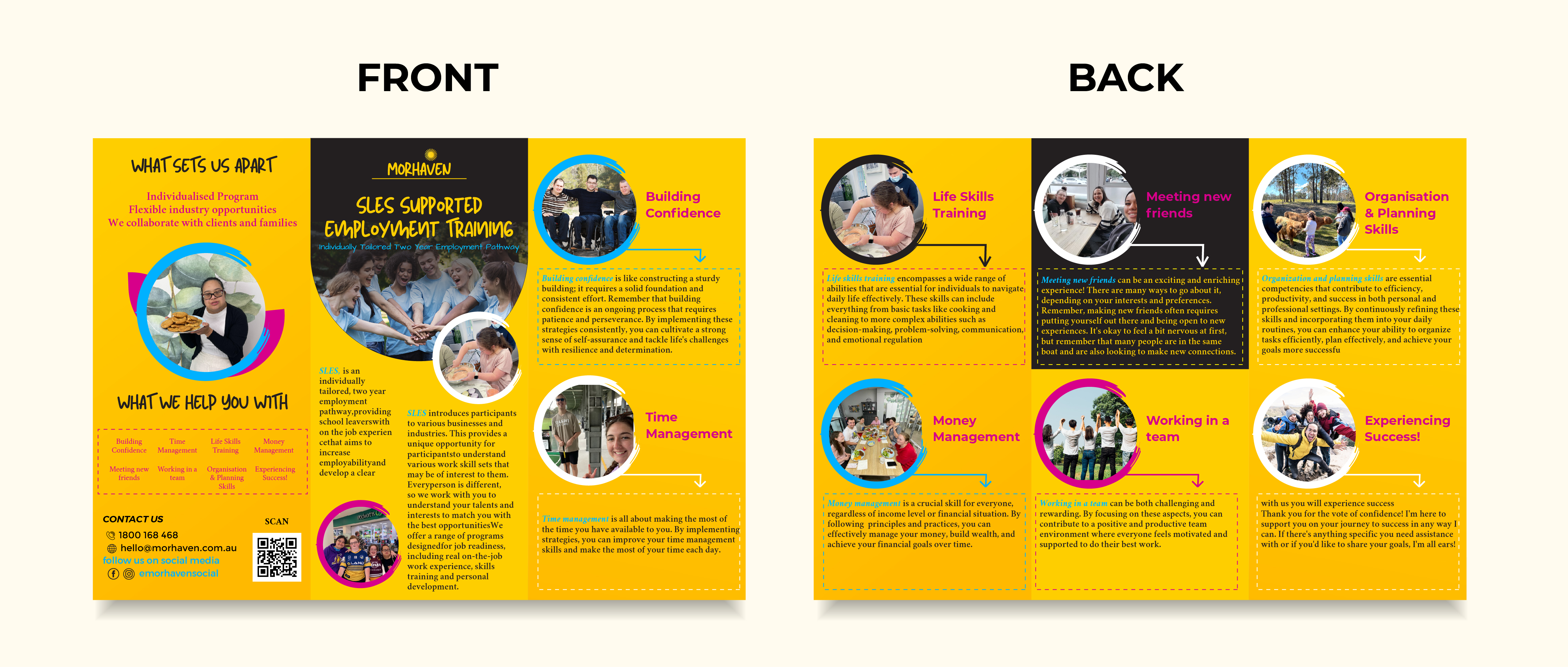 Flyer Design by LENTERA DESIGN 2 for Morhaven Disability Services | Design #32921877
