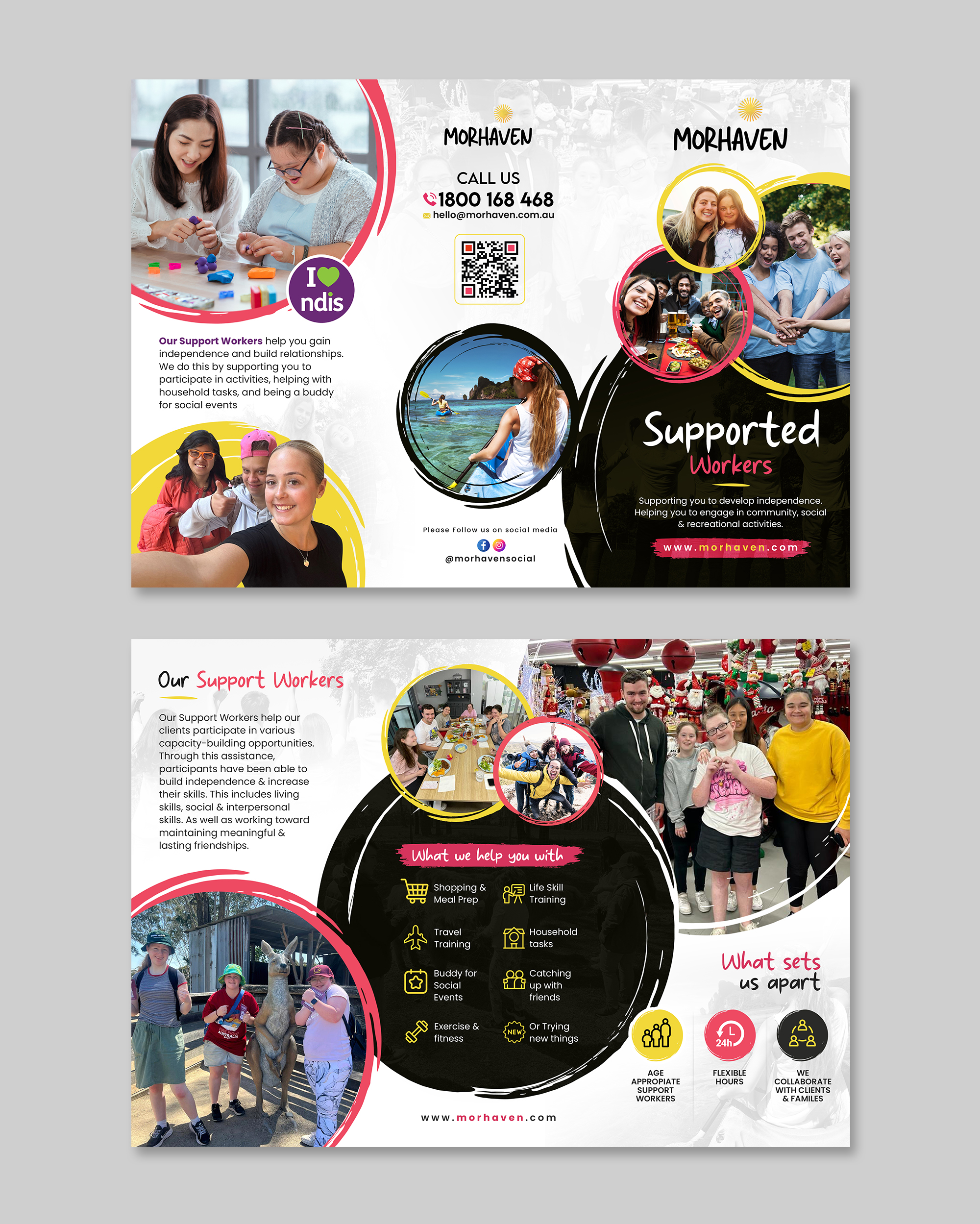 Flyer Design by debdesign for Morhaven Disability Services | Design #32904614