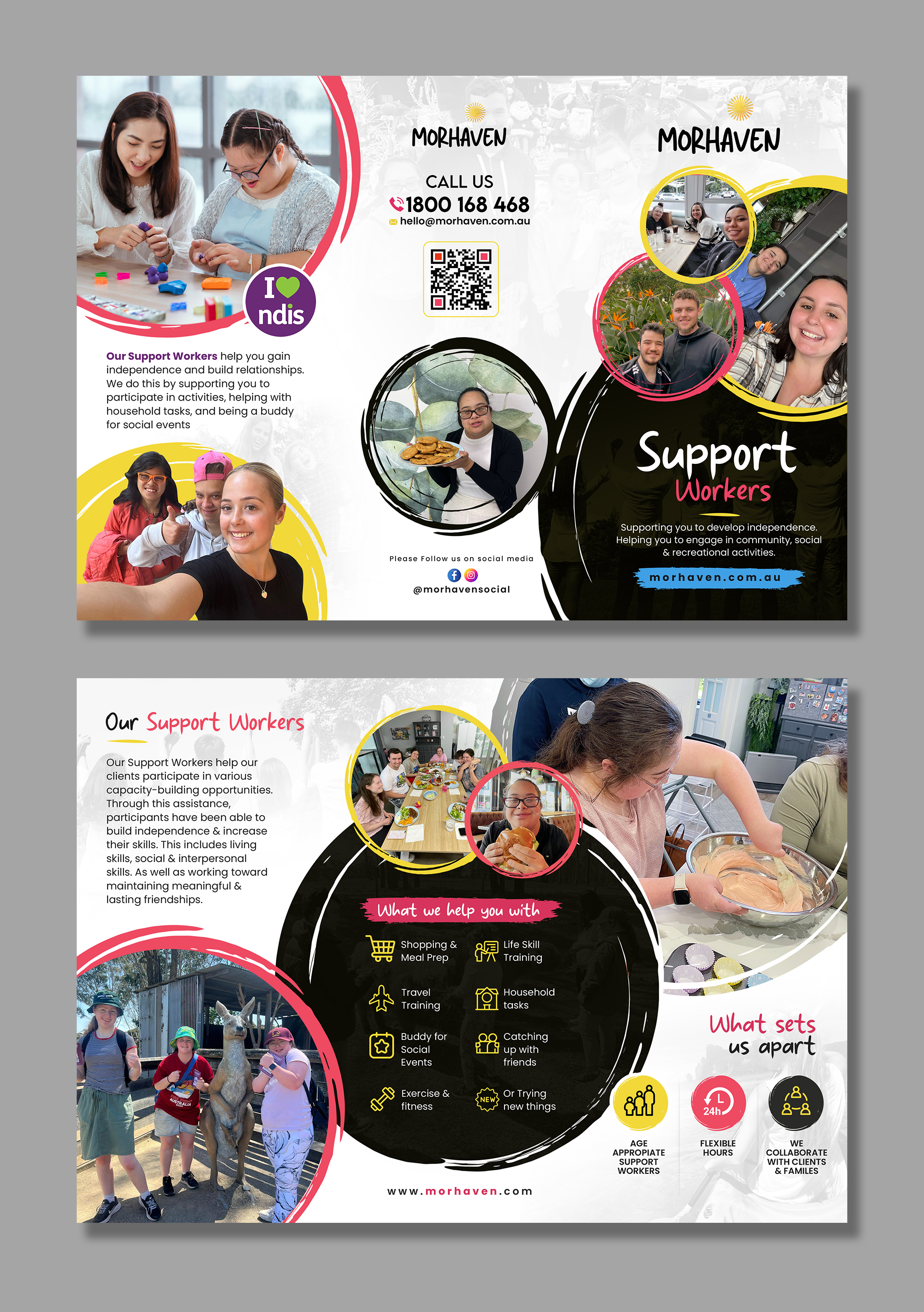 Flyer Design by debdesign for Morhaven Disability Services | Design #32909622