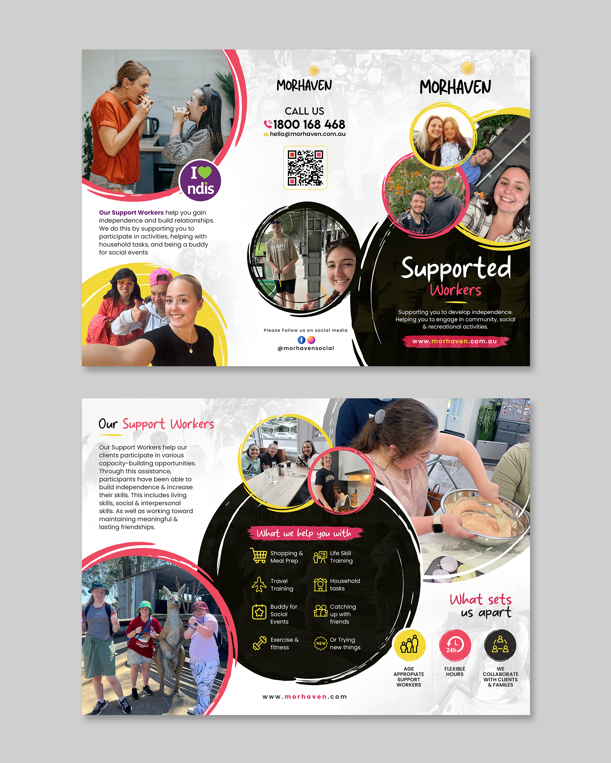 Flyer Design by debdesign for Morhaven Disability Services | Design #32997584
