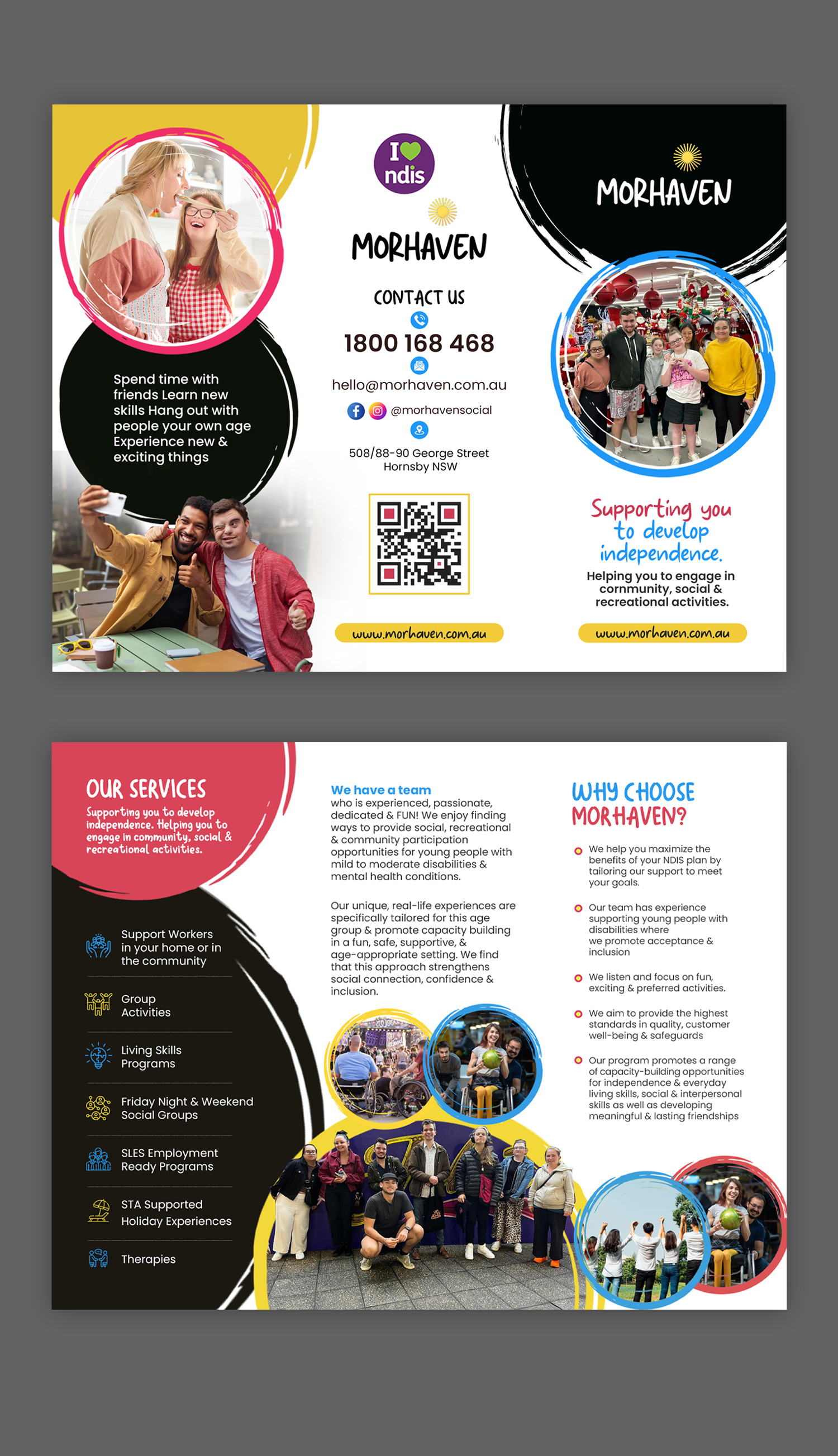 Flyer Design by debdesign for Morhaven Disability Services | Design #32997594