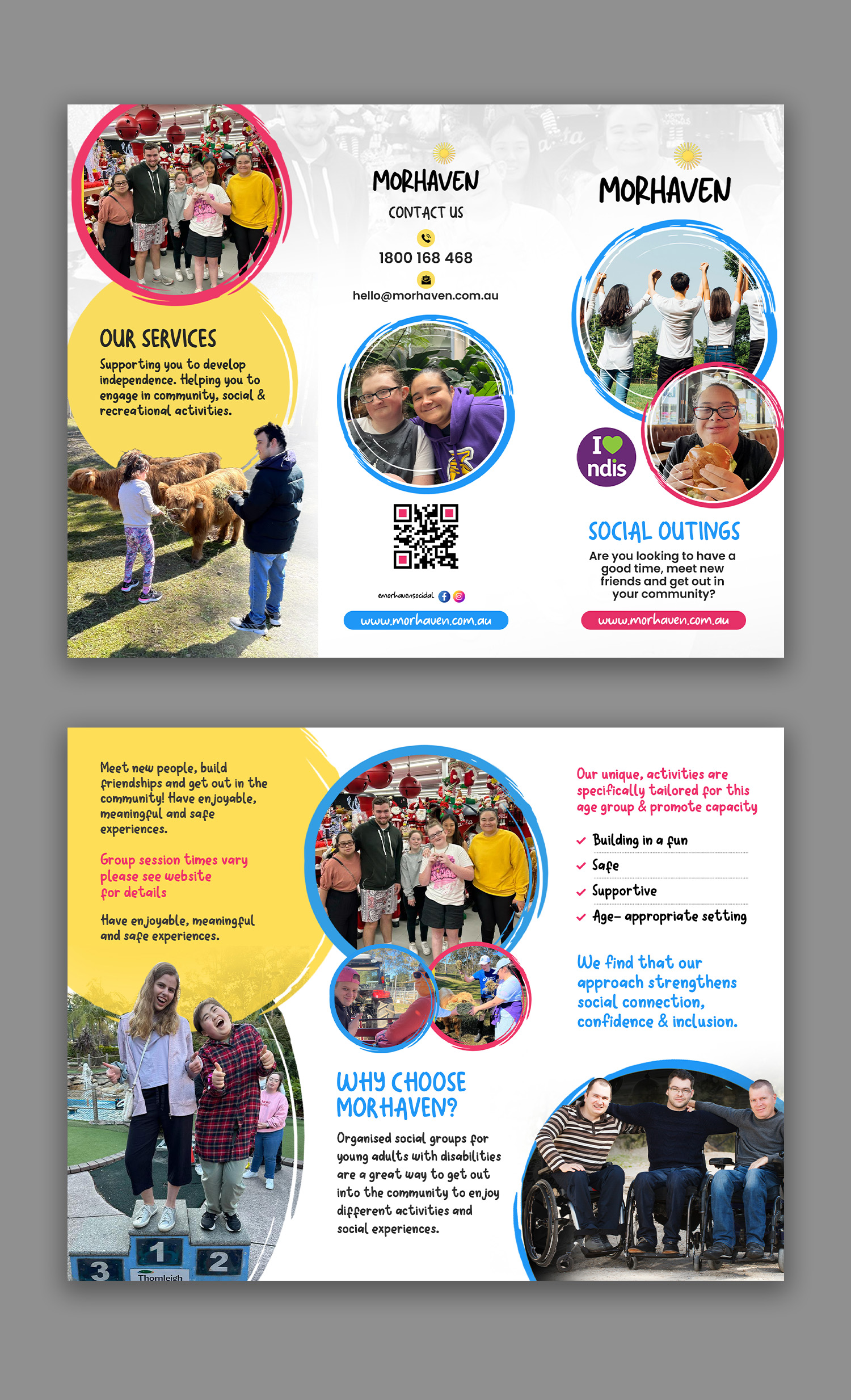 Flyer Design by debdesign for Morhaven Disability Services | Design #33016814