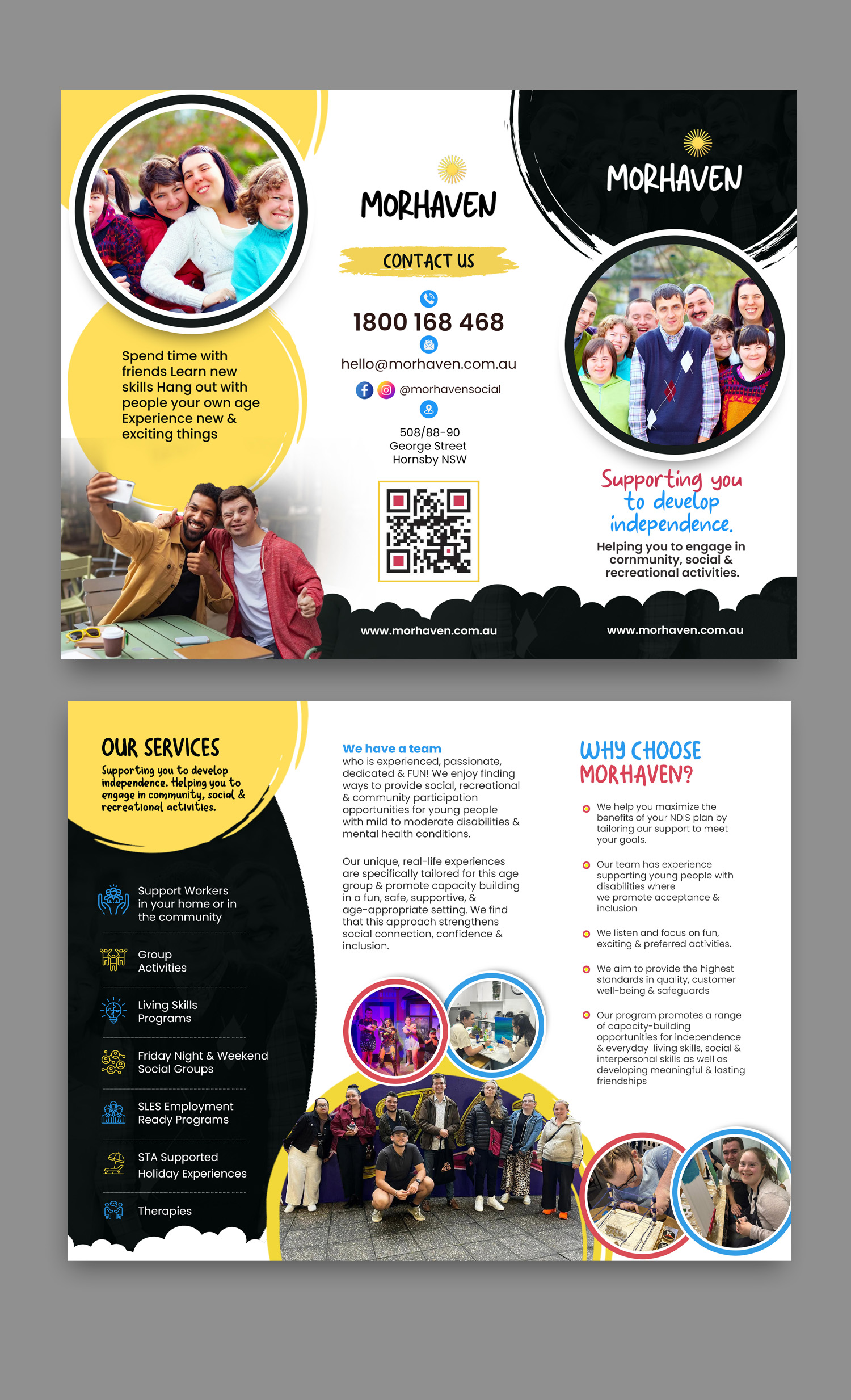 Flyer Design by debdesign for Morhaven Disability Services | Design #33020339