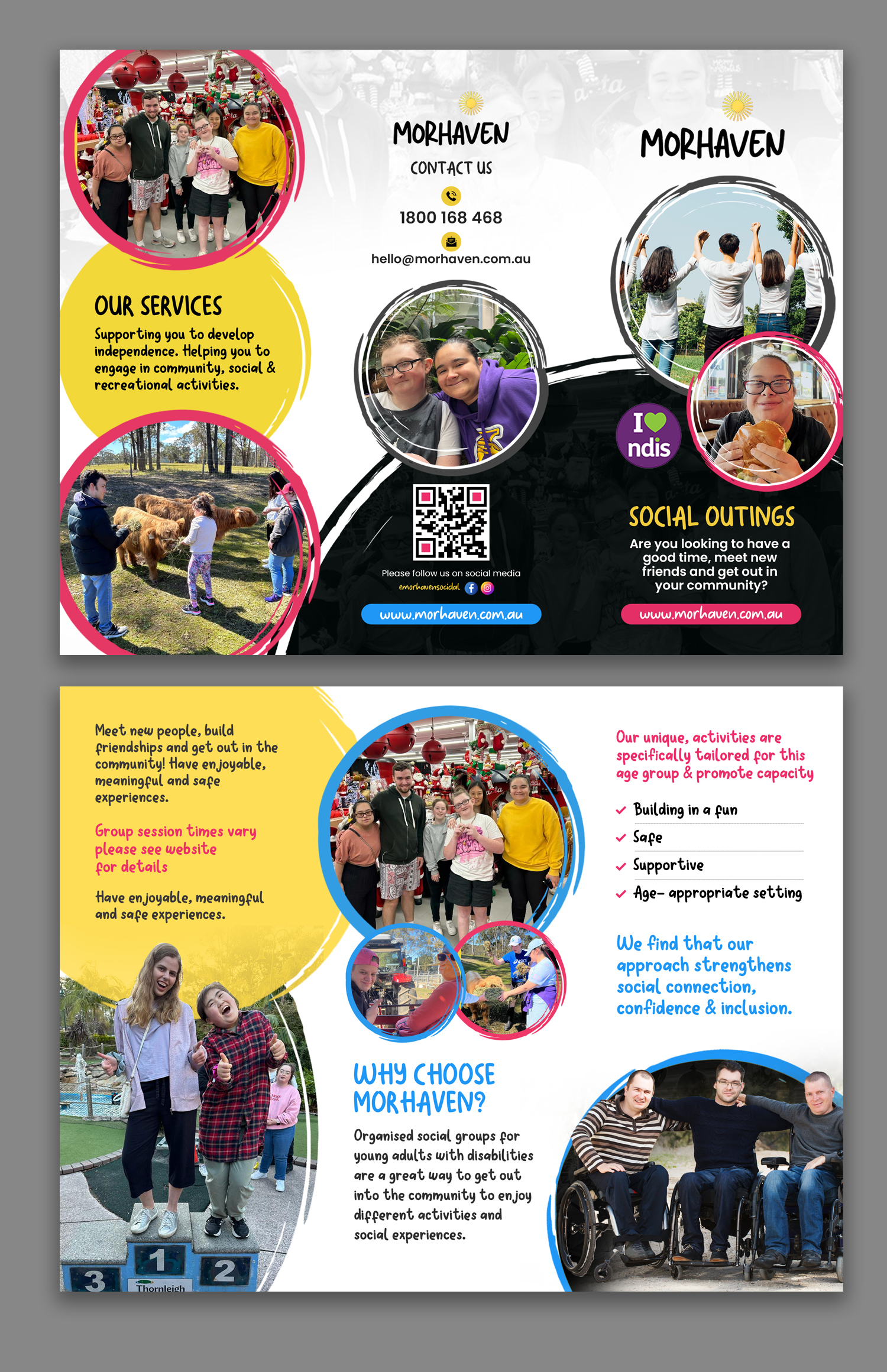 Flyer Design by debdesign for Morhaven Disability Services | Design #33041556