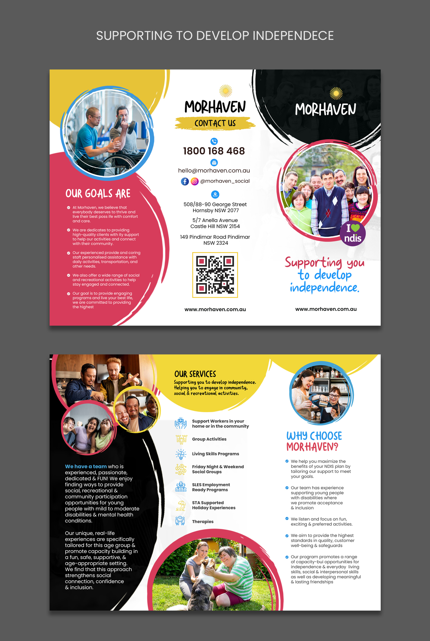 Flyer Design by debdesign for Morhaven Disability Services | Design #33222359