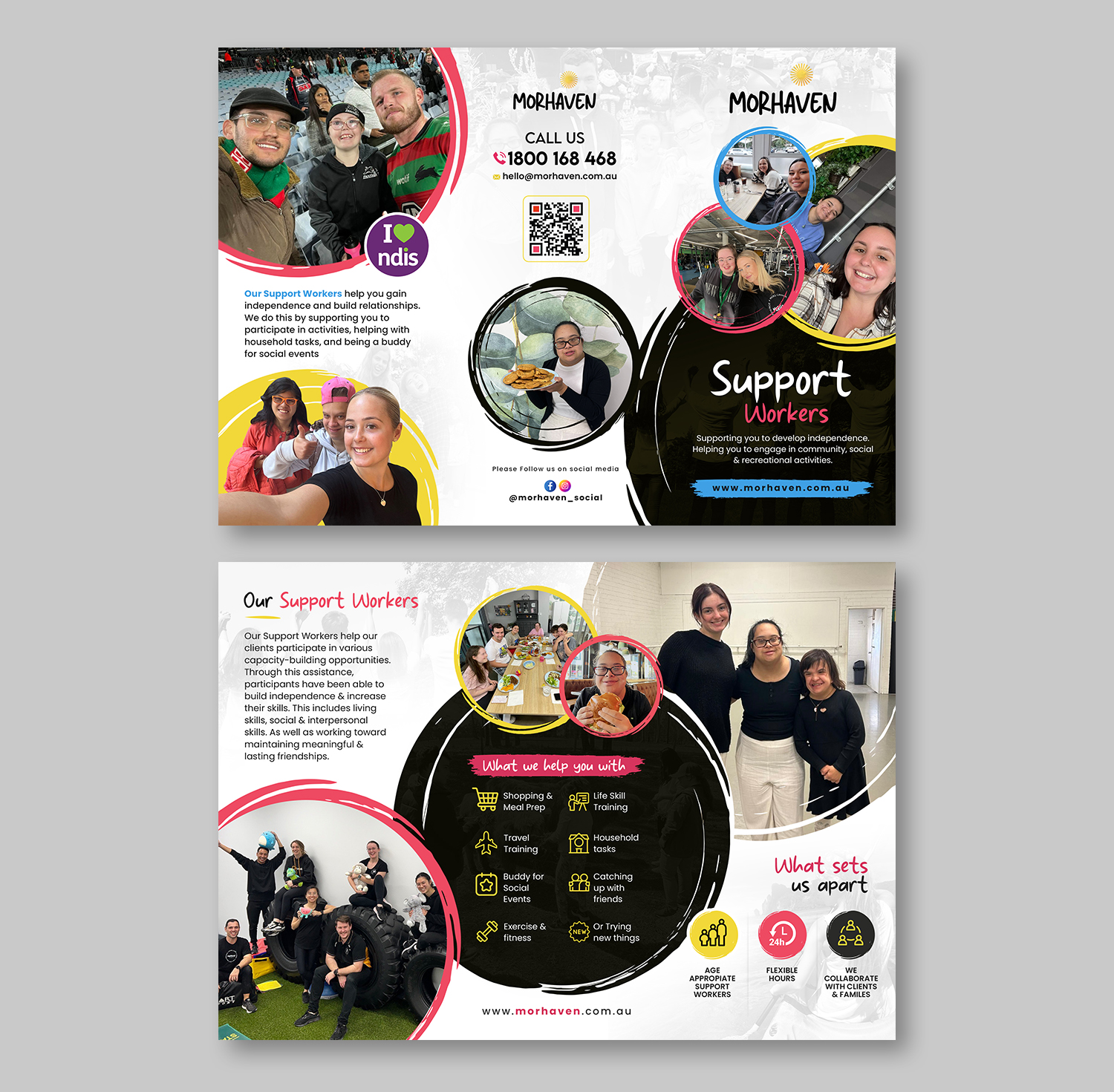 Flyer Design by debdesign for Morhaven Disability Services | Design #33222426