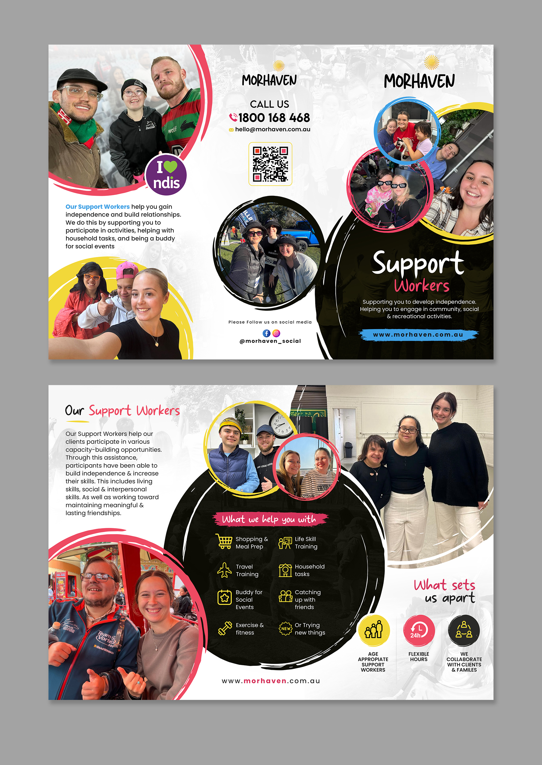 Flyer Design by debdesign for Morhaven Disability Services | Design #33231242