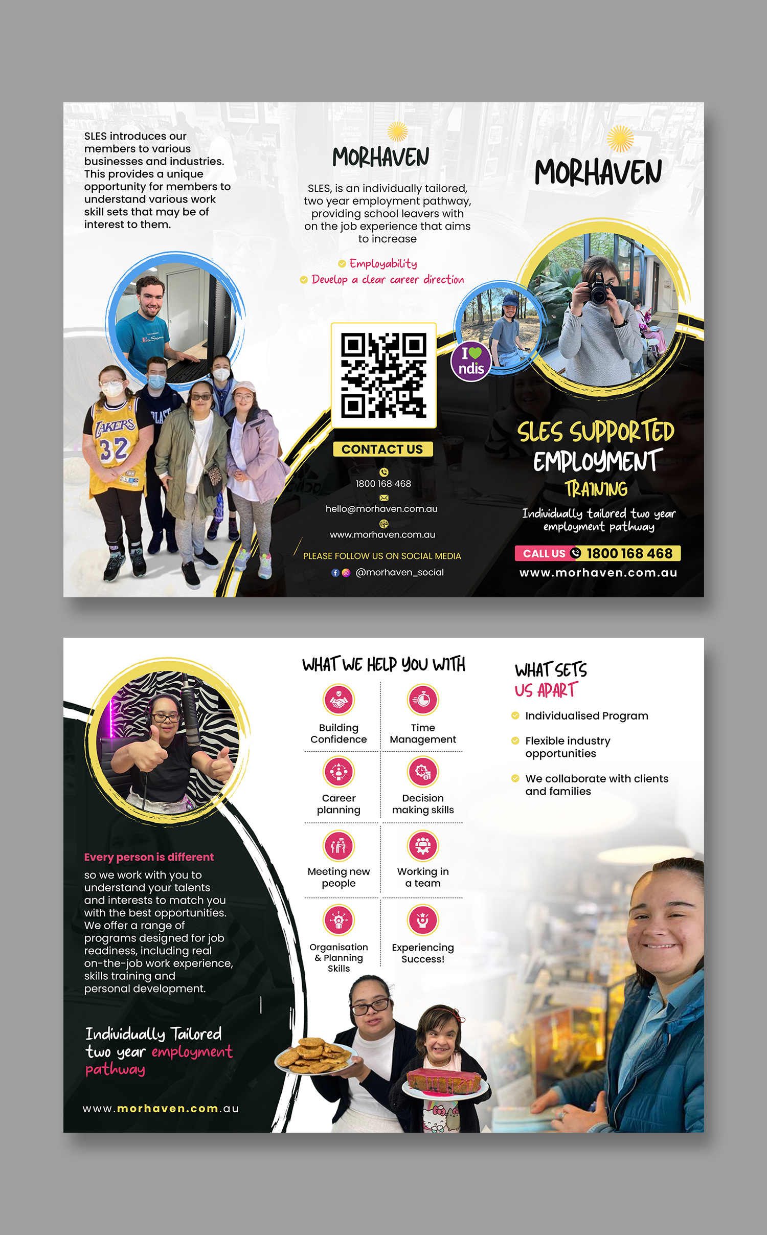 Flyer Design by debdesign for Morhaven Disability Services | Design #33231248