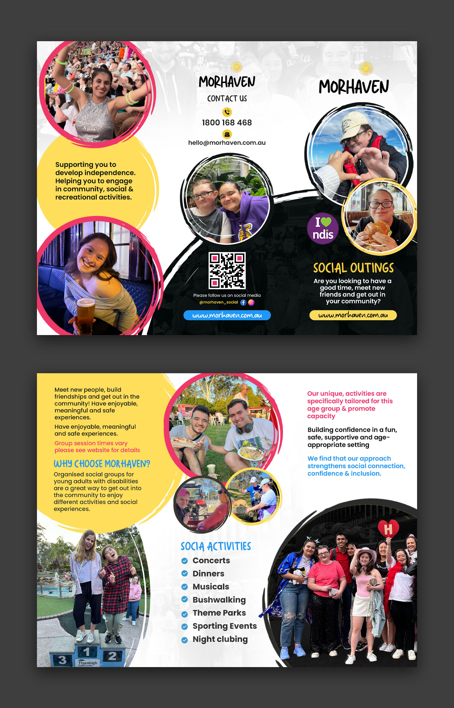 Flyer Design by debdesign for Morhaven Disability Services | Design #33248640