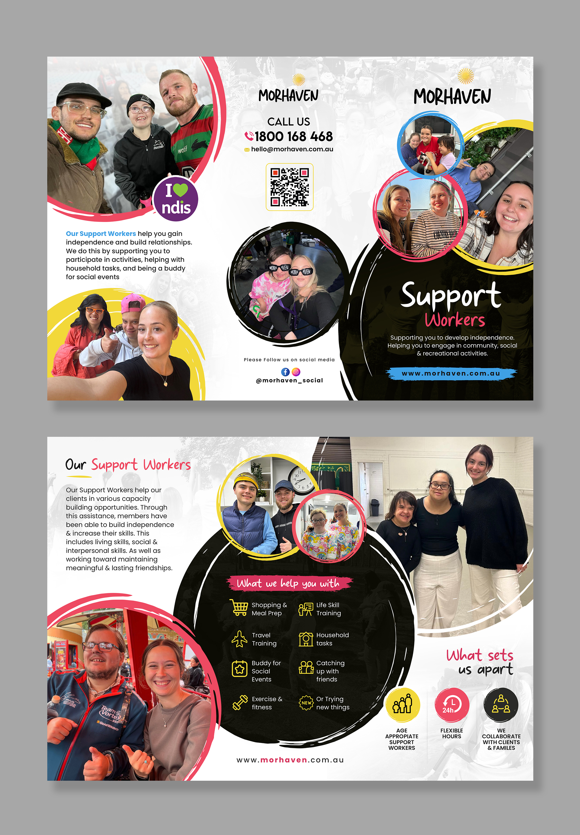 Flyer Design by debdesign for Morhaven Disability Services | Design #33253437