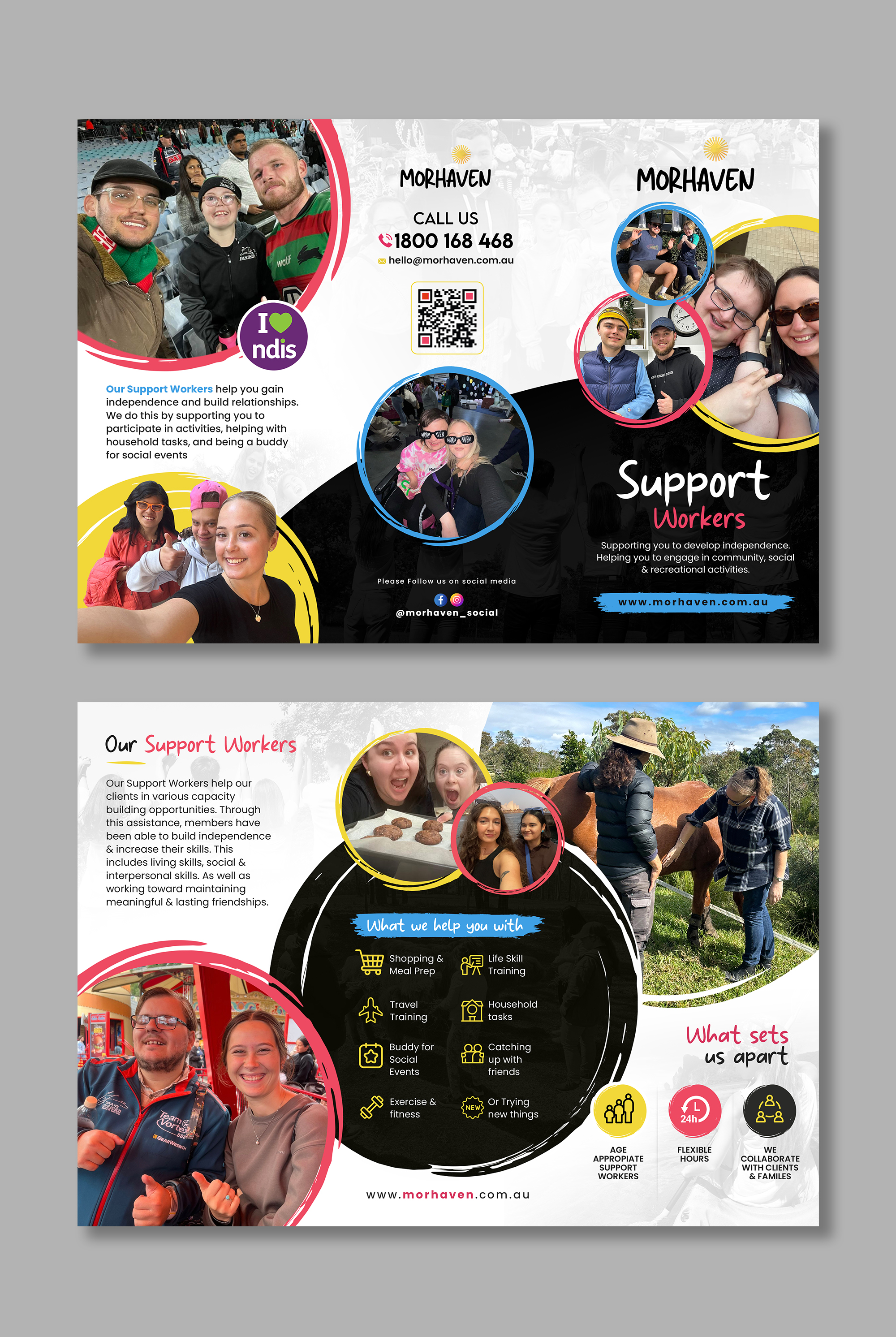 Flyer Design by debdesign for Morhaven Disability Services | Design #33279349