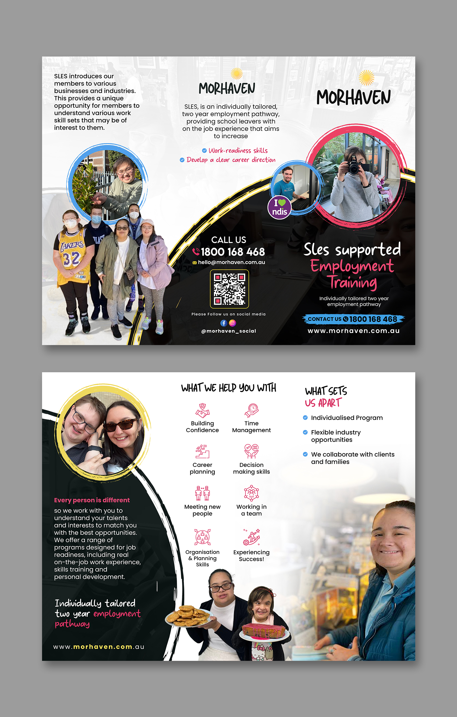 Flyer Design by debdesign for Morhaven Disability Services | Design #33279576