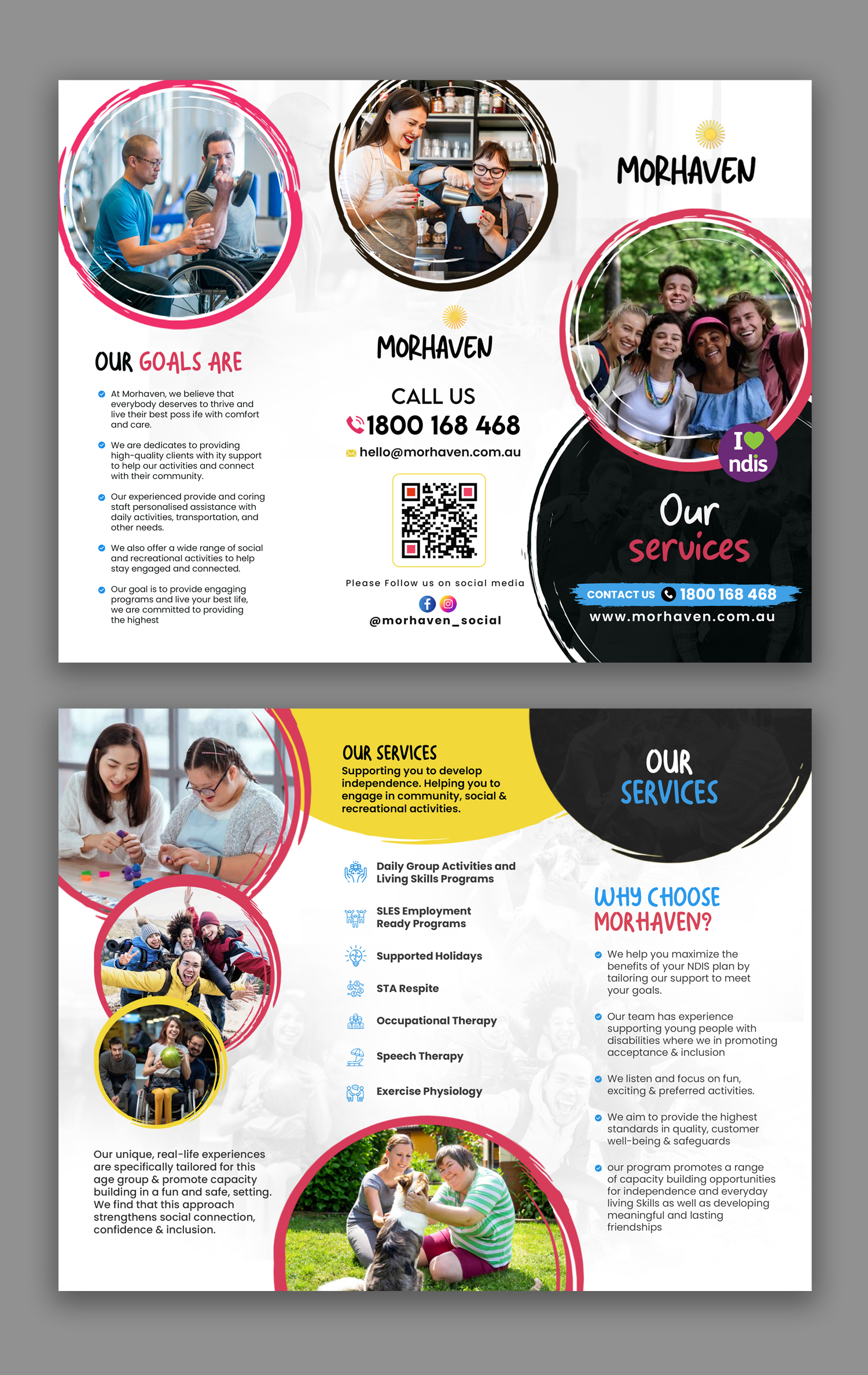 Flyer Design by debdesign for Morhaven Disability Services | Design #33279694