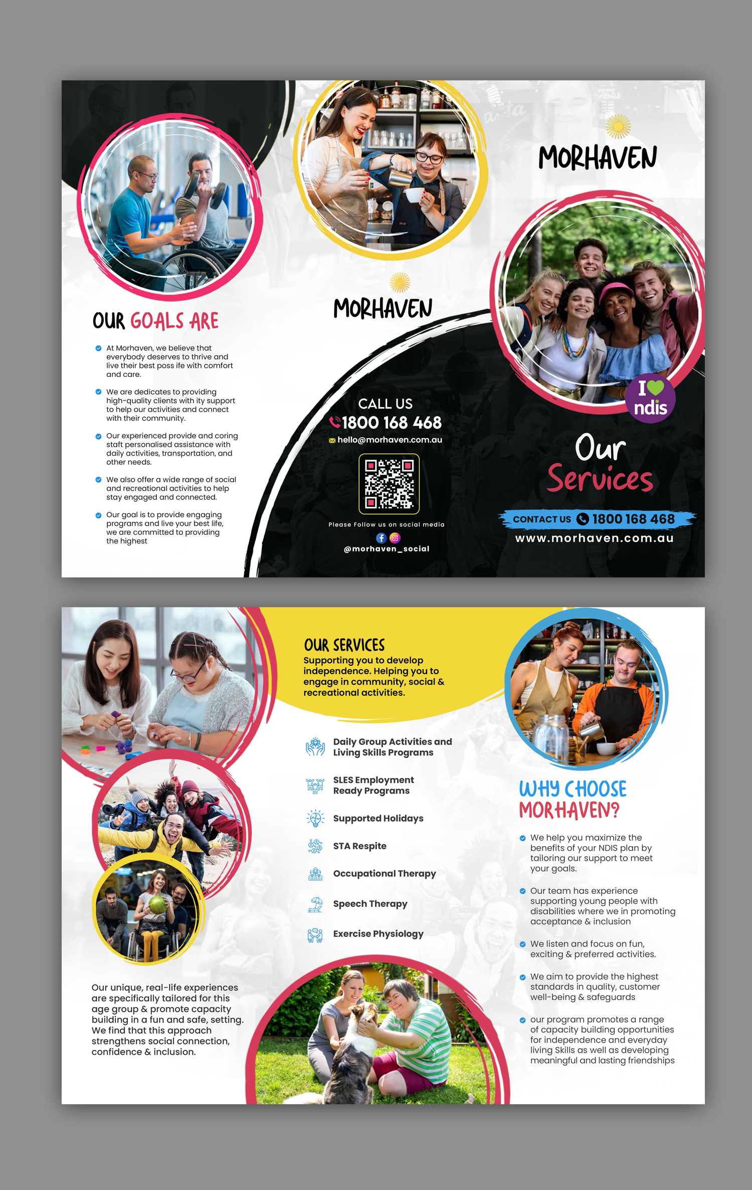 Flyer Design by debdesign for Morhaven Disability Services | Design #33279985