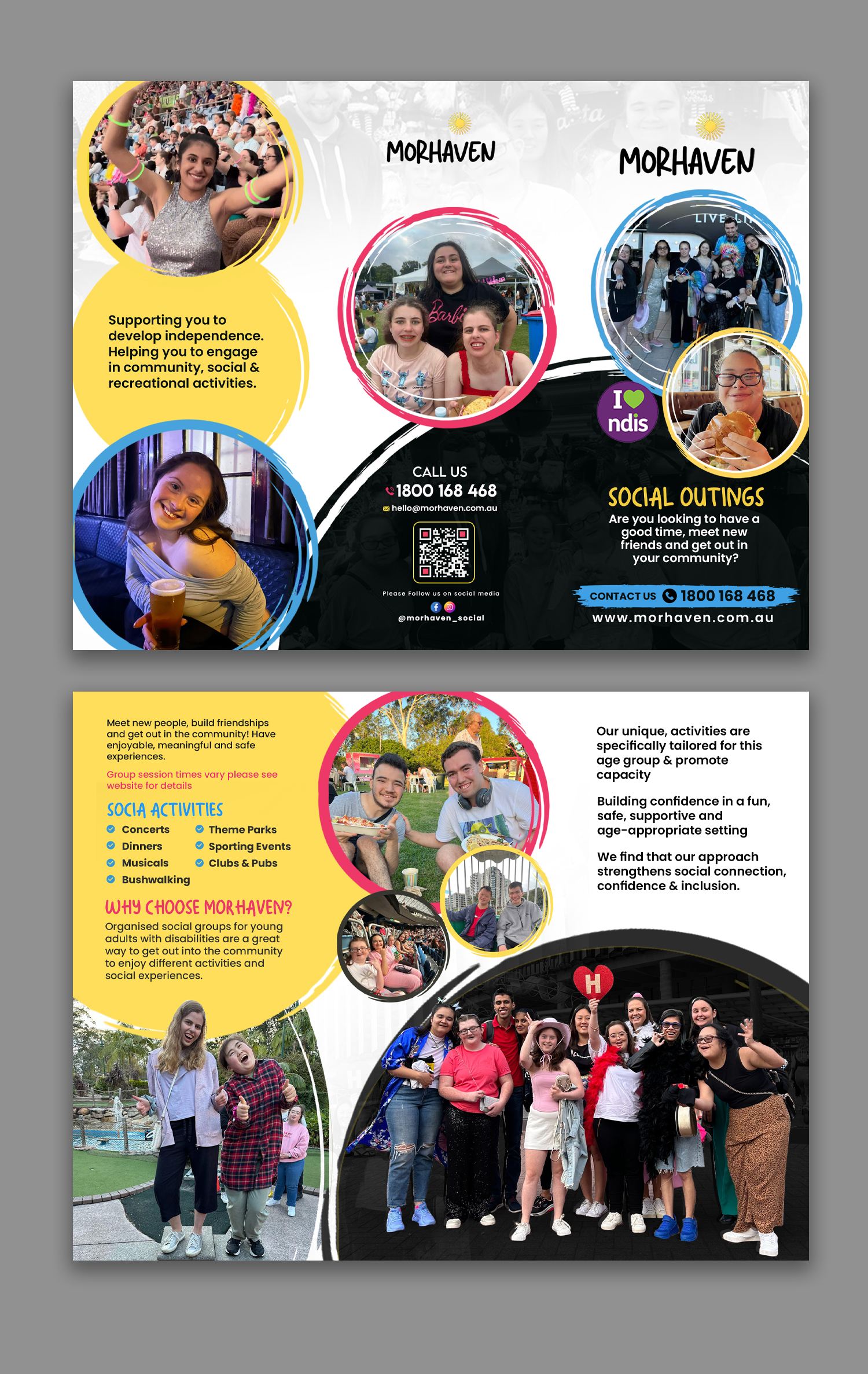 Flyer Design by debdesign for Morhaven Disability Services | Design #33280457