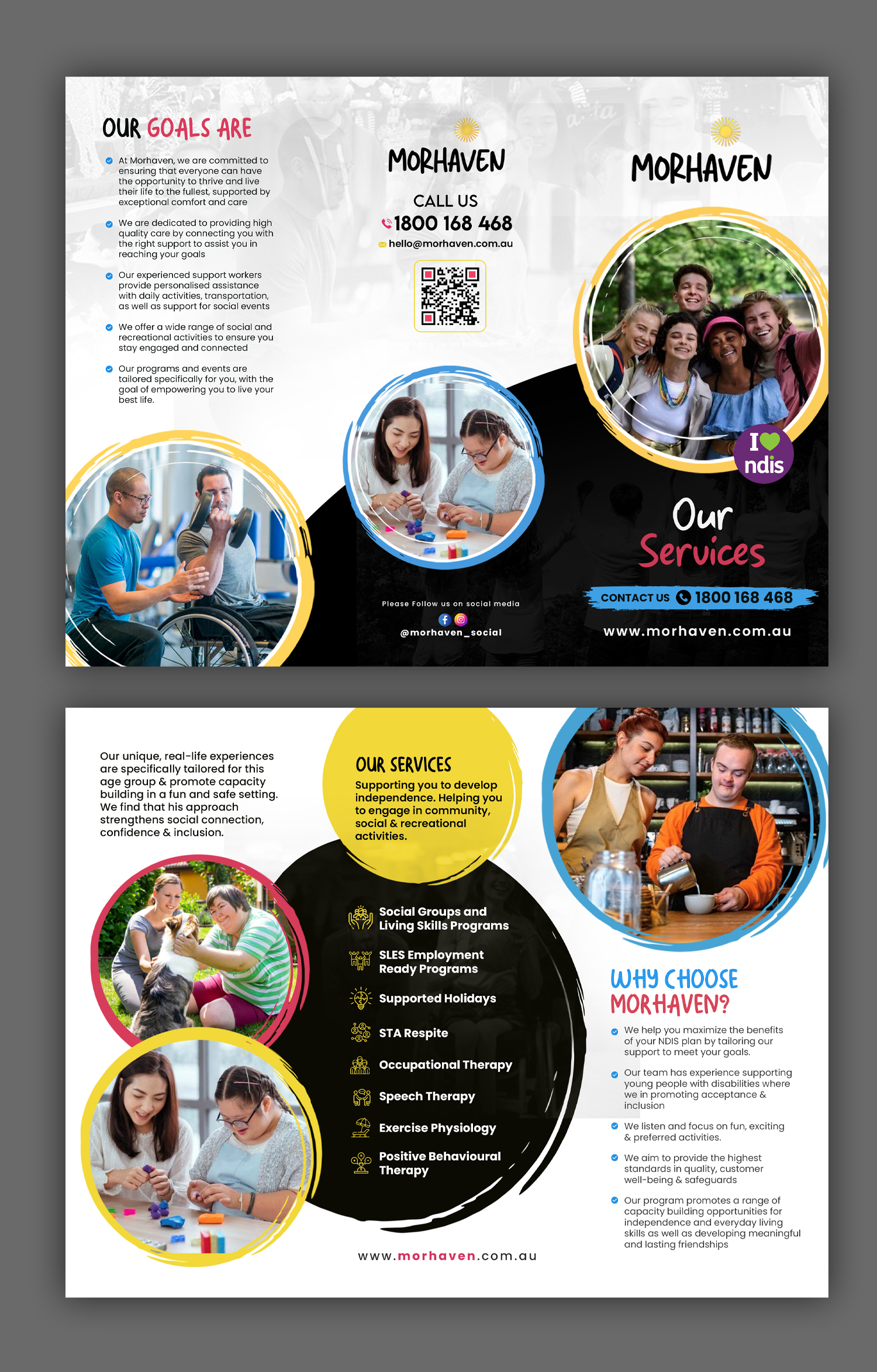 Flyer Design by debdesign for Morhaven Disability Services | Design #33307794