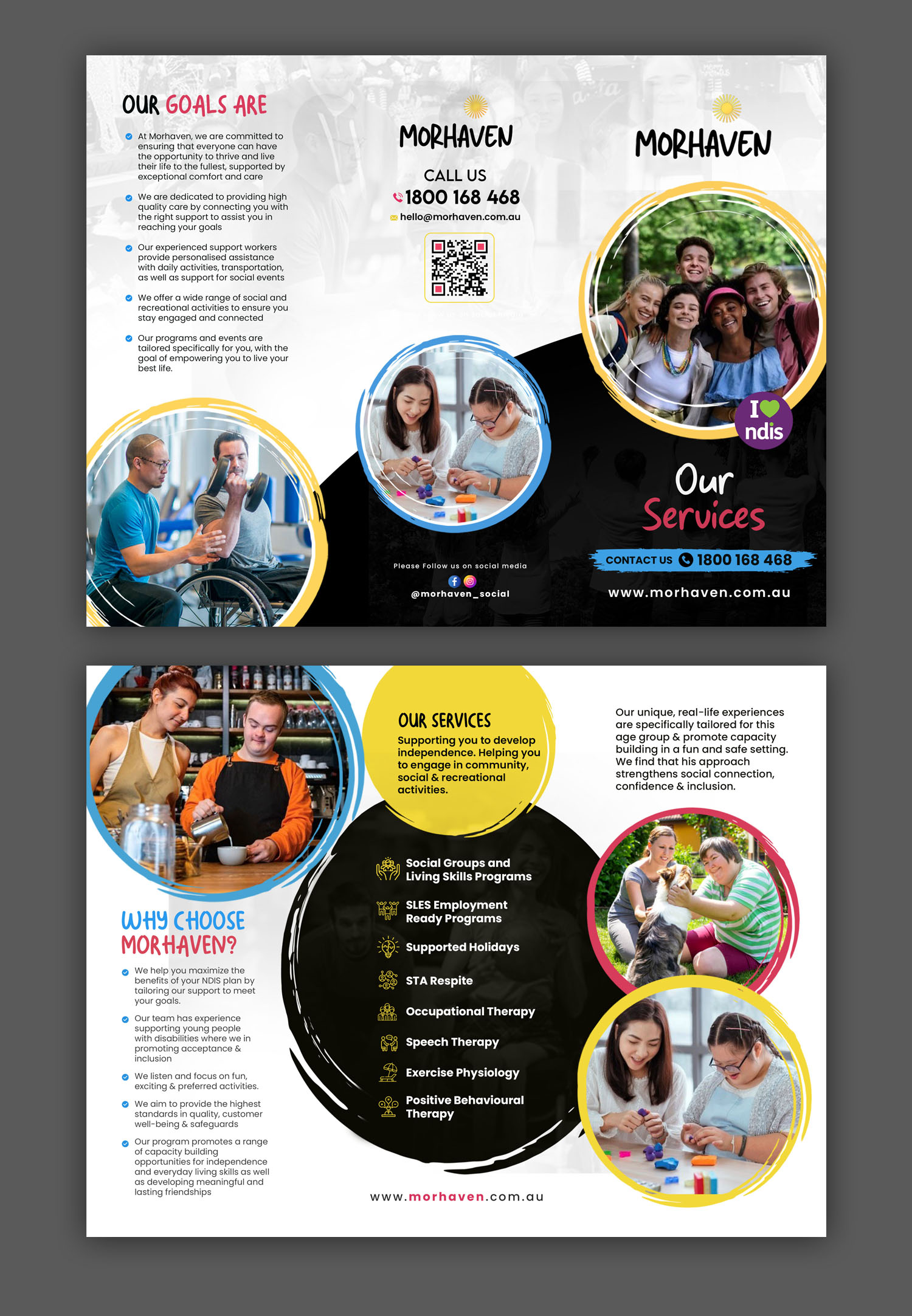 Flyer Design by debdesign for Morhaven Disability Services | Design #33328999