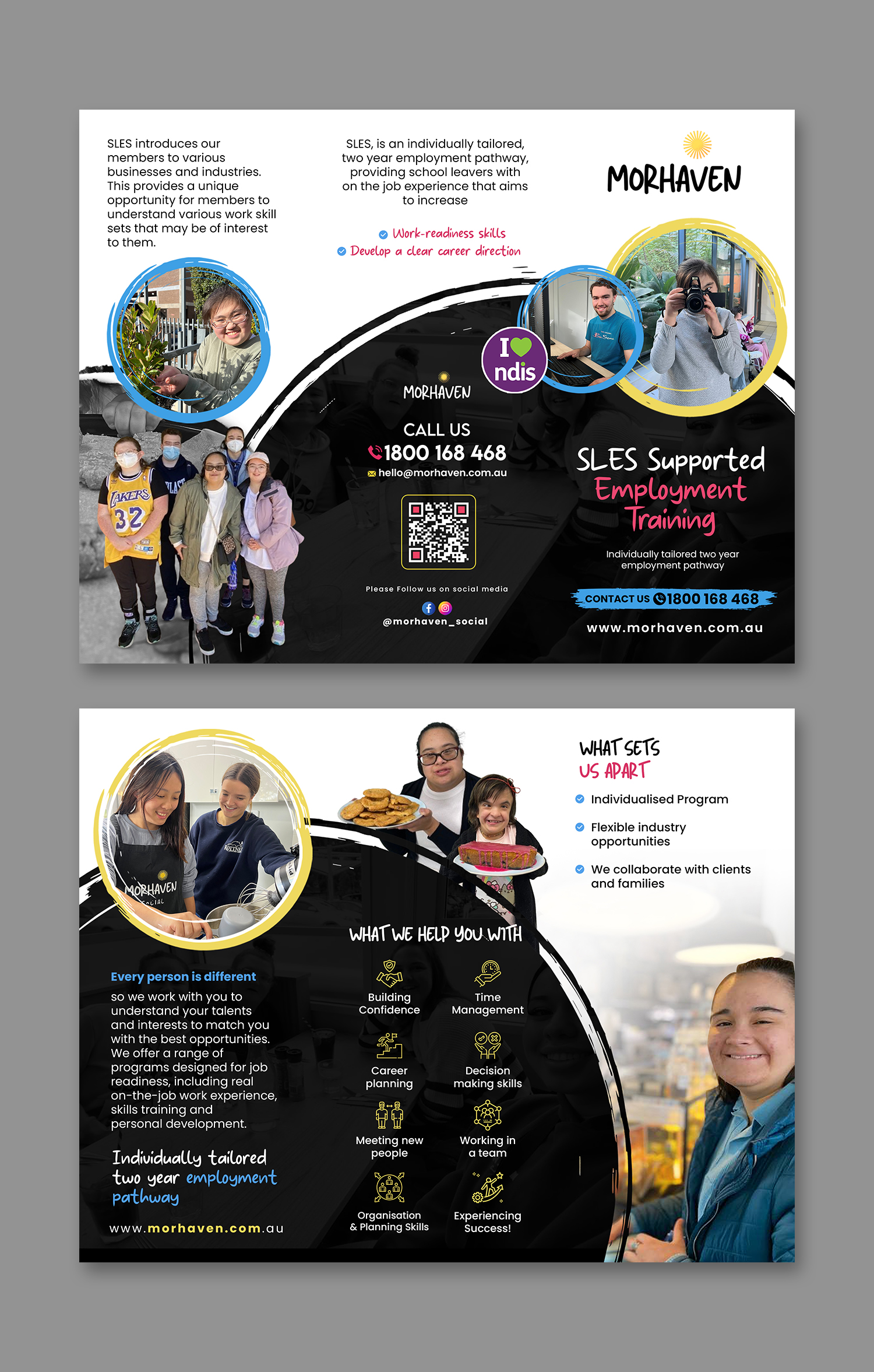 Flyer Design by debdesign for Morhaven Disability Services | Design #33342514