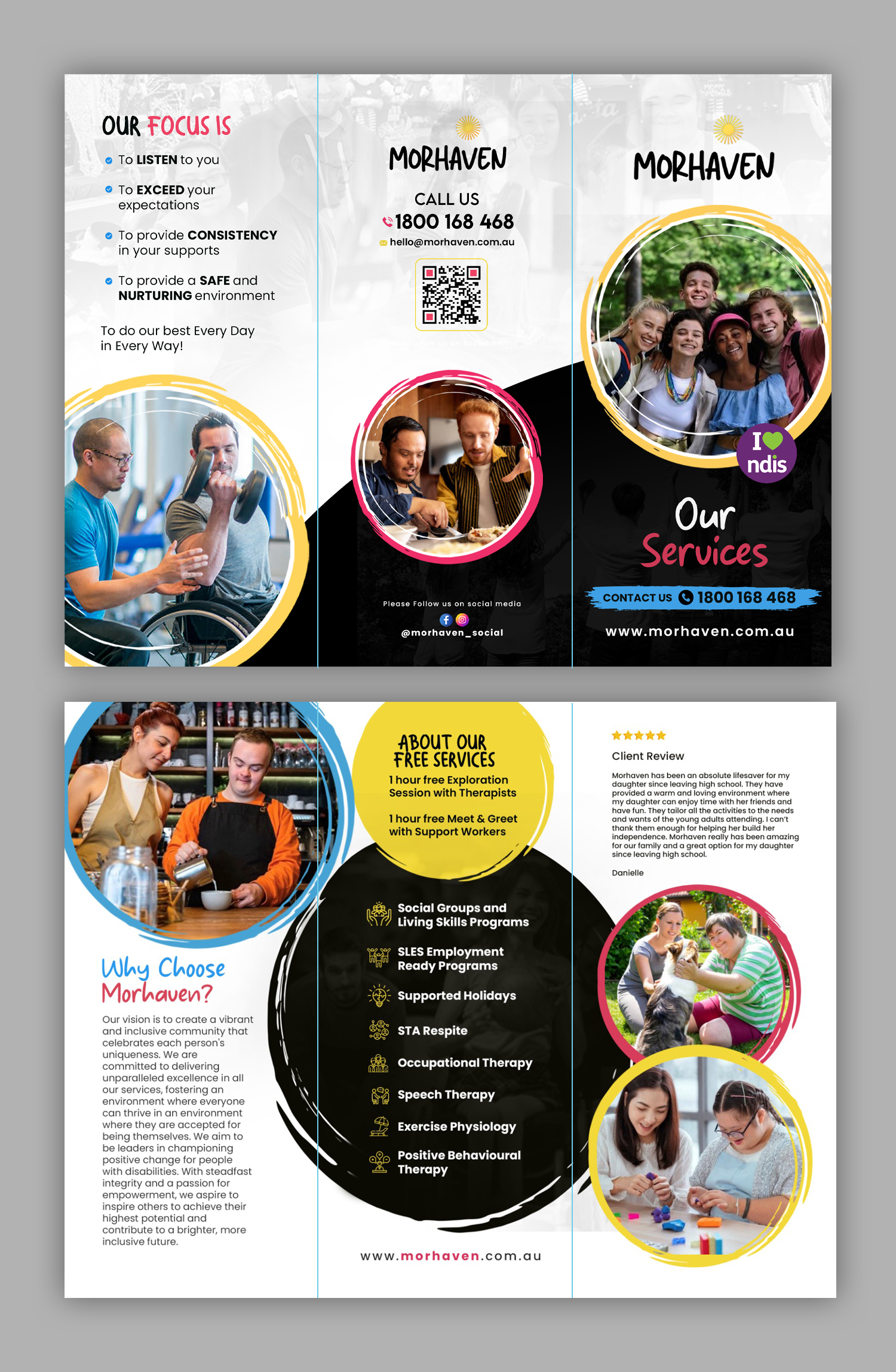 Flyer Design by debdesign for Morhaven Disability Services | Design #33347126