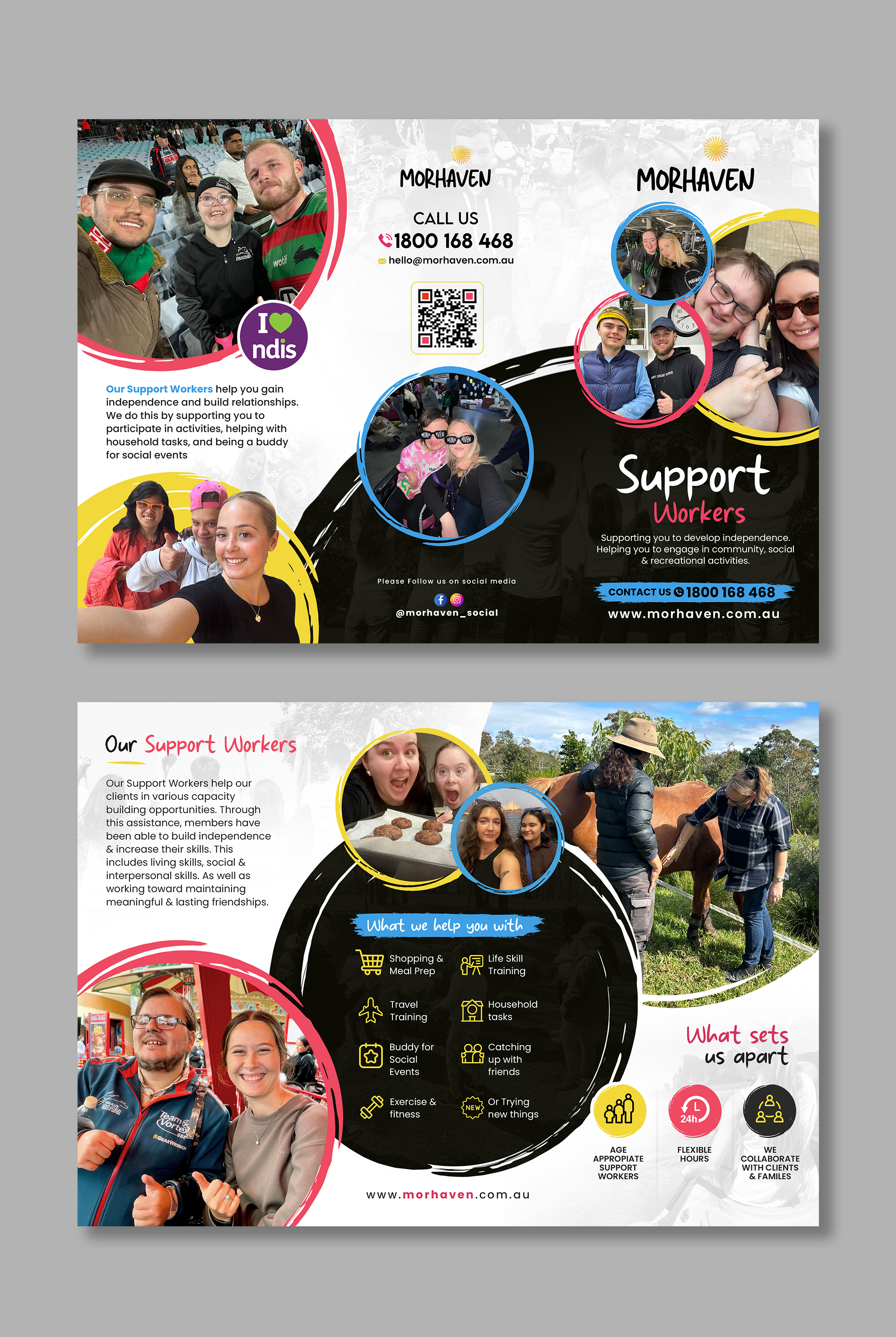 Flyer Design by debdesign for Morhaven Disability Services | Design #33373801
