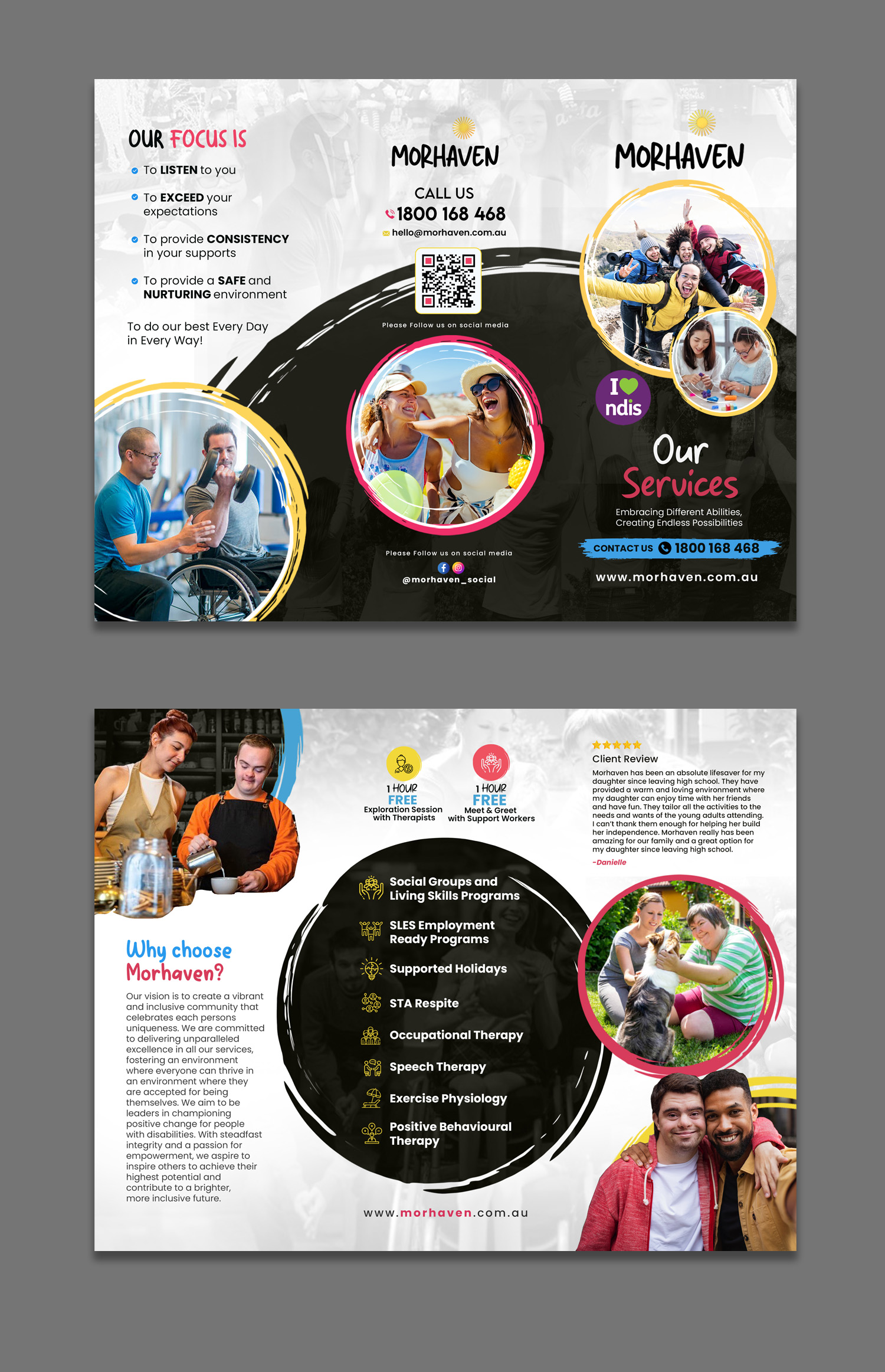 Flyer Design by debdesign for Morhaven Disability Services | Design #33409048