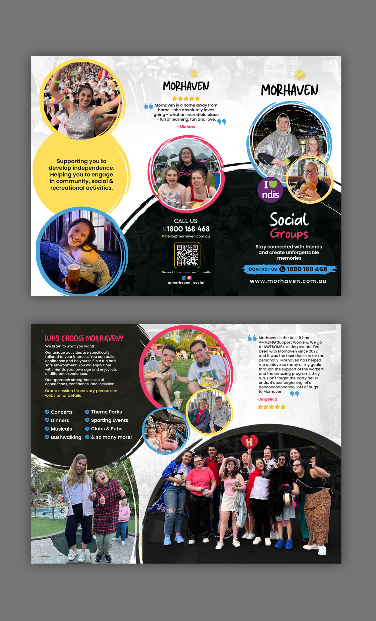 Diseño de Flyer por debdesign para Morhaven Disability Services | Diseño #33423777