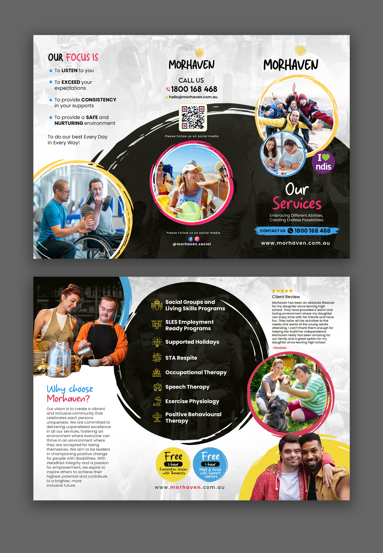 Flyer Design by debdesign for Morhaven Disability Services | Design #33493992