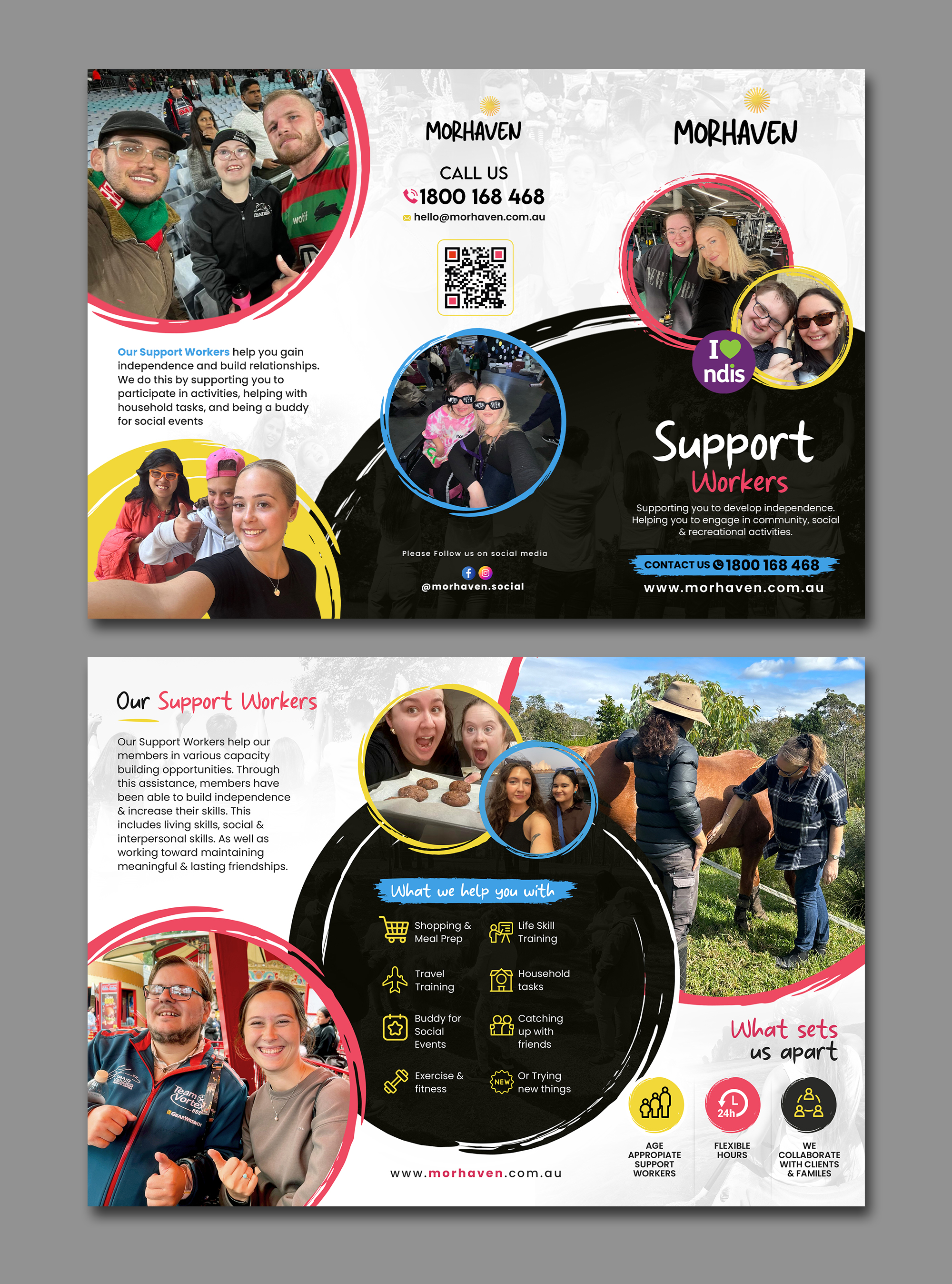 Flyer Design by debdesign for Morhaven Disability Services | Design #33501485