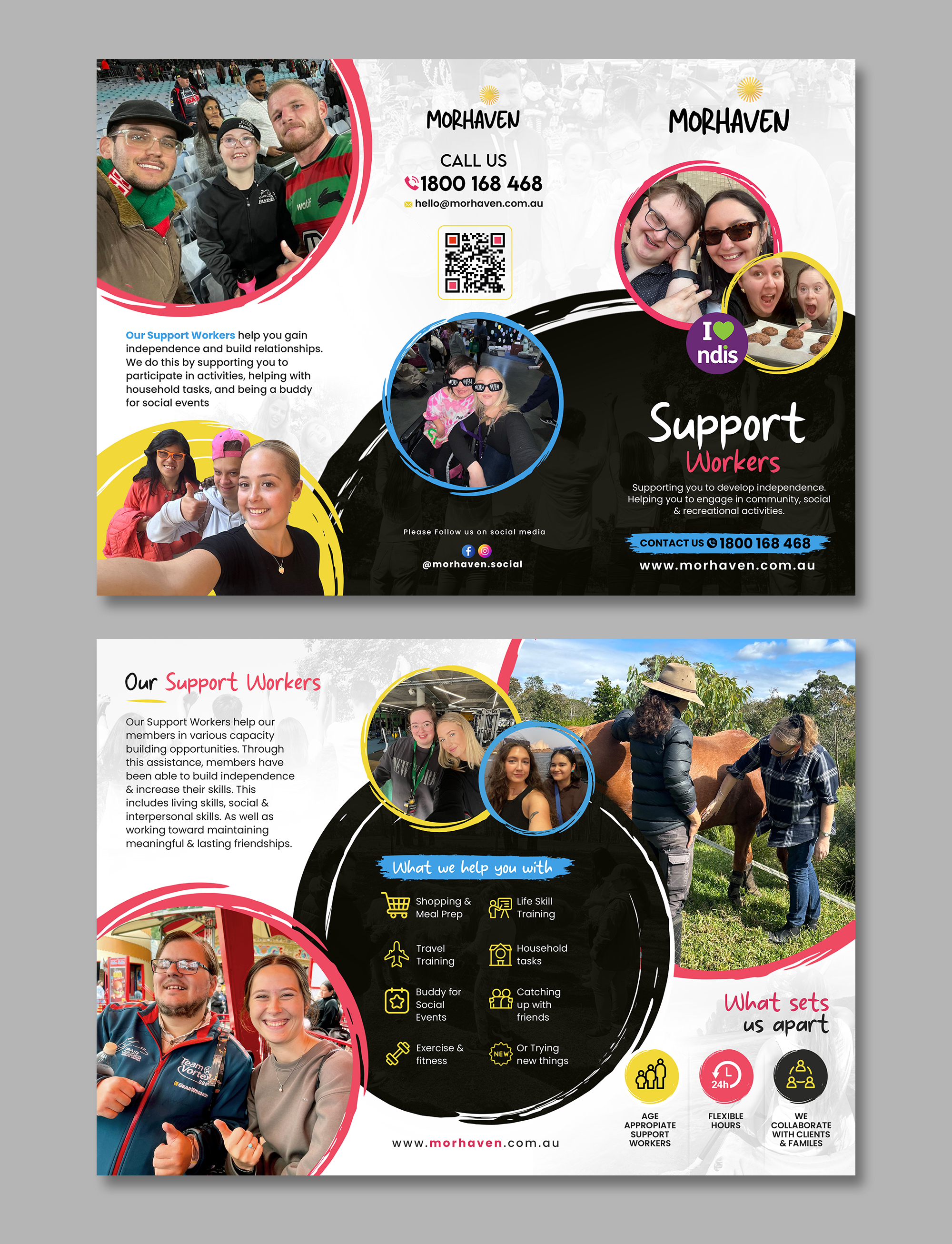 Flyer Design by debdesign for Morhaven Disability Services | Design #33523216