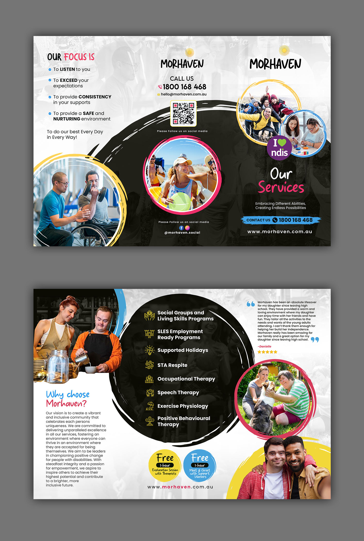 Flyer Design by debdesign for Morhaven Disability Services | Design #33551481