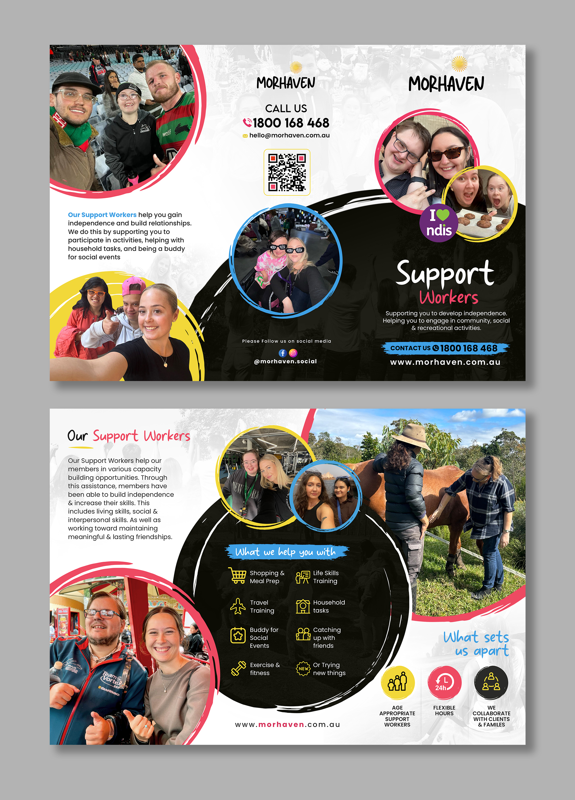 Flyer Design by debdesign for Morhaven Disability Services | Design #33653824