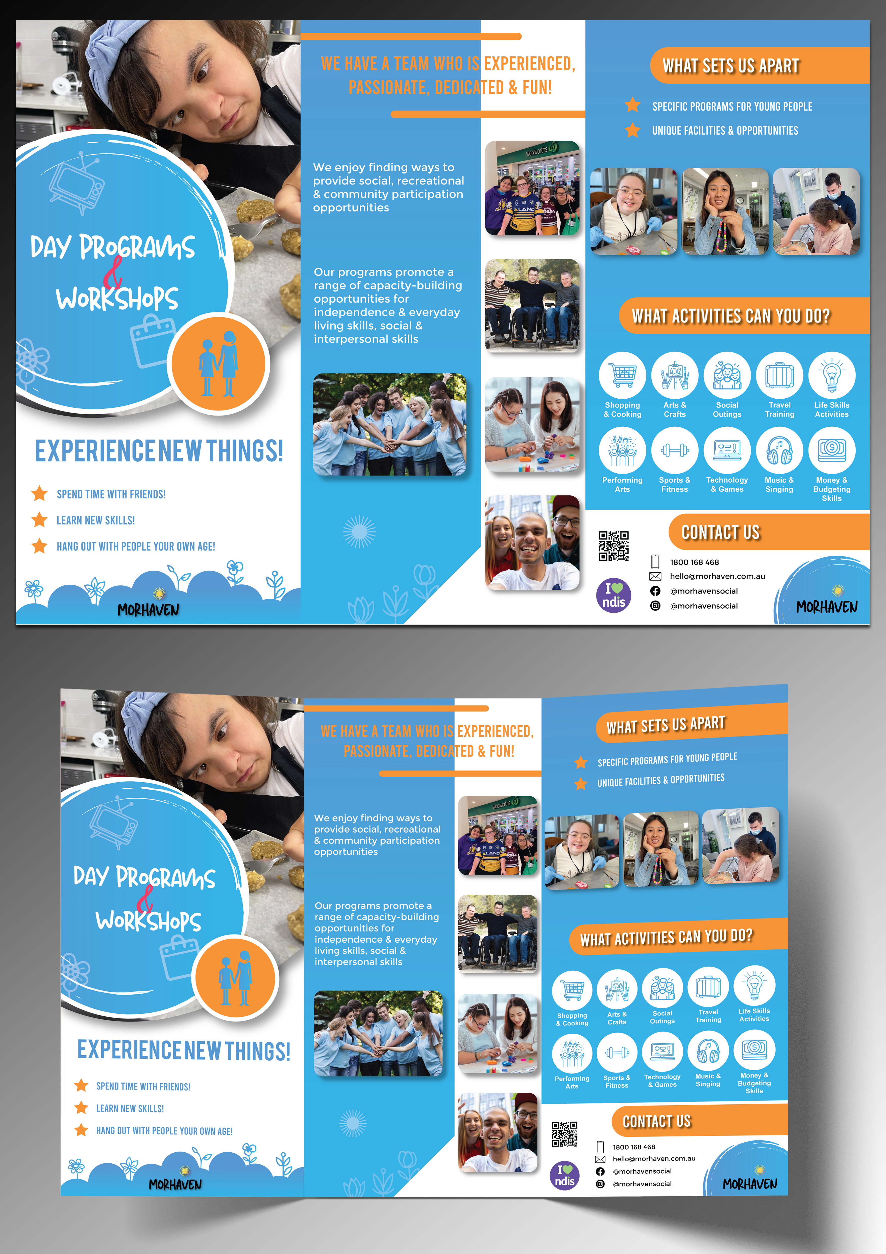 Diseño de Flyer por Happy Design Worlds para Morhaven Disability Services | Diseño #32915979