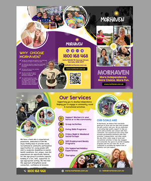 Flyer Design by 123graphics for Morhaven Disability Services | Design: #32858742