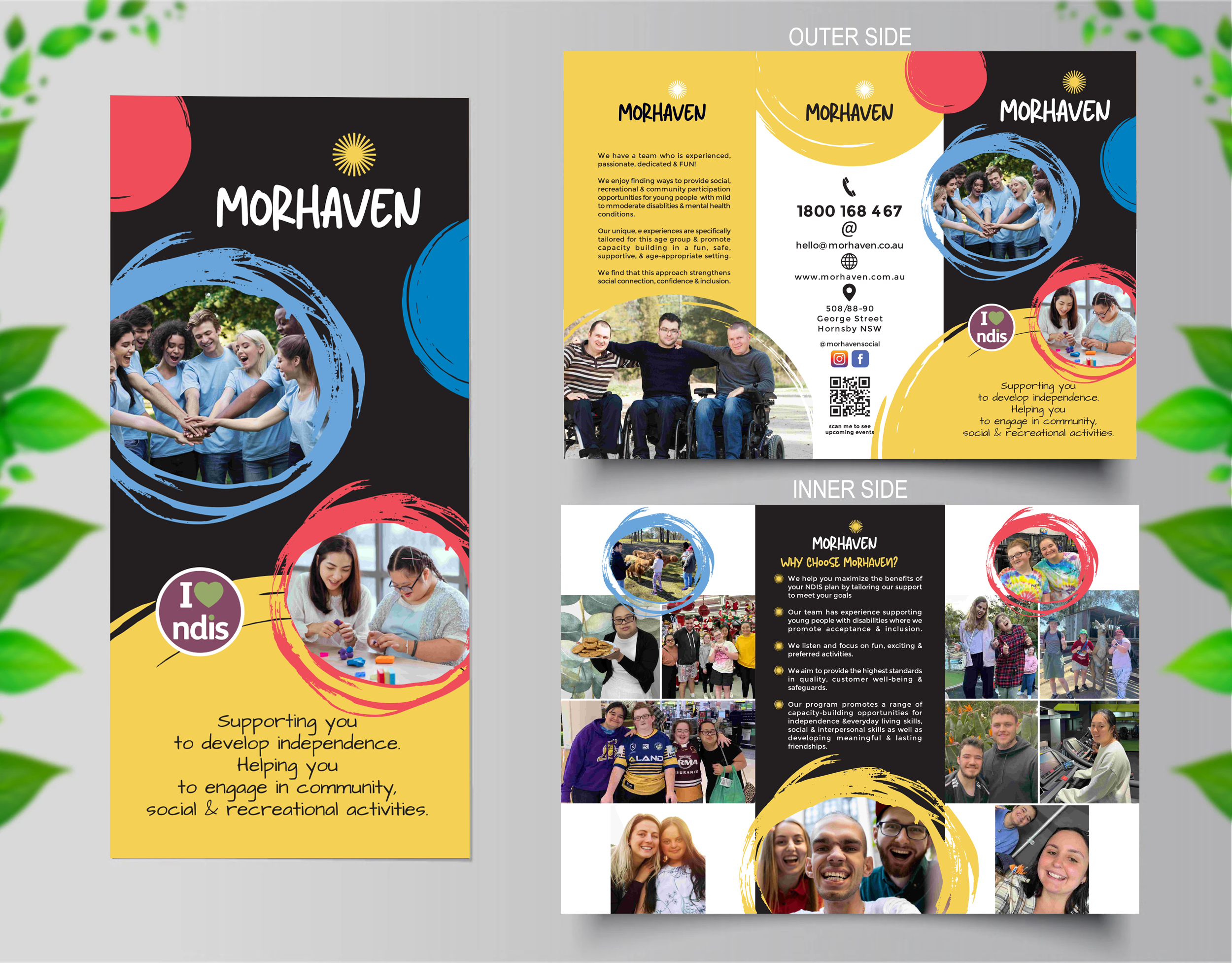 Diseño de Flyer por Mungbejotok para Morhaven Disability Services | Diseño #32911951