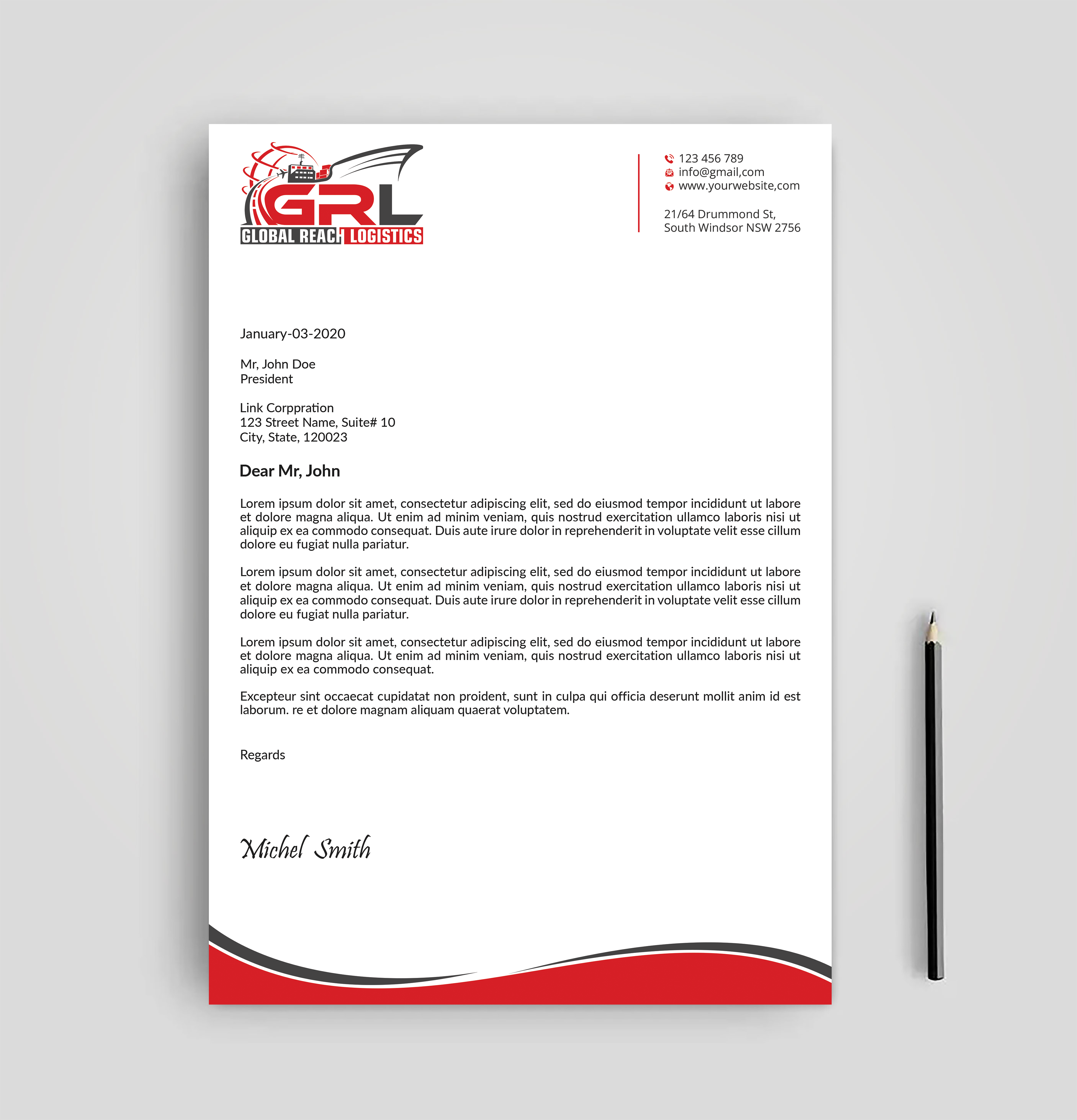 Letterhead Design by Expert Bappy for this project | Design #32829260