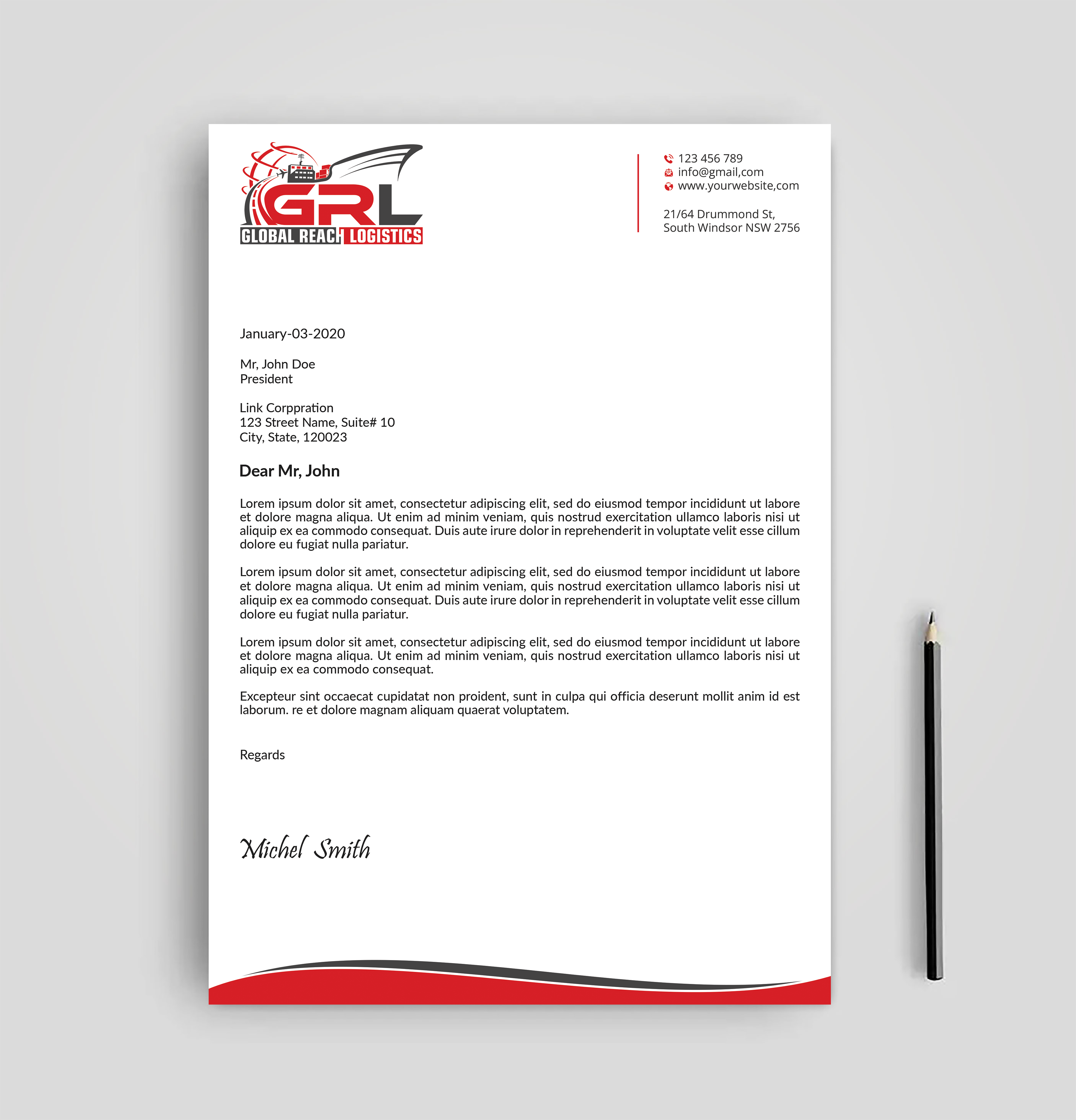 Letterhead Design by Expert Bappy for this project | Design #32829261