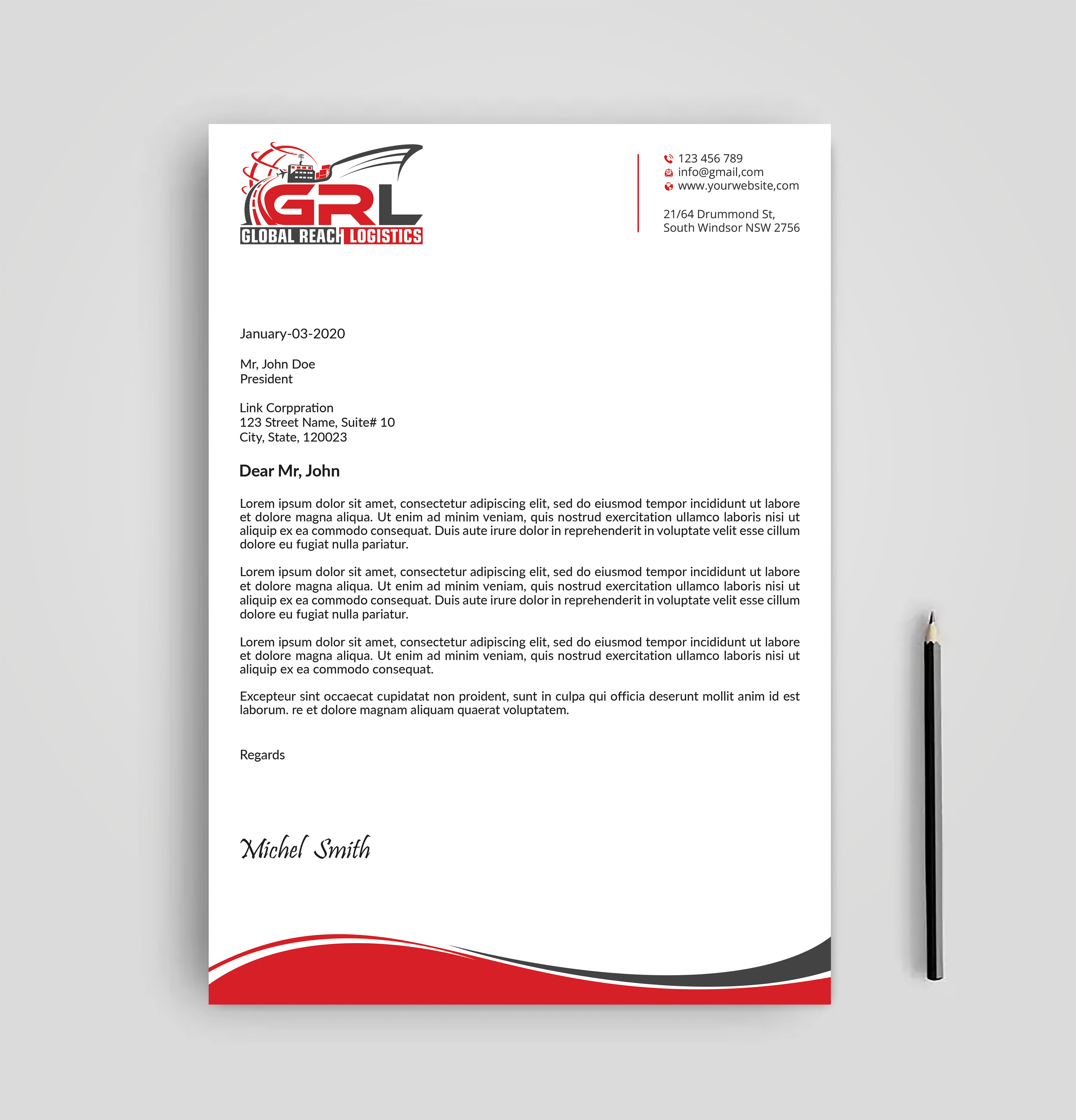 Letterhead Design by Expert Bappy for this project | Design #32829289