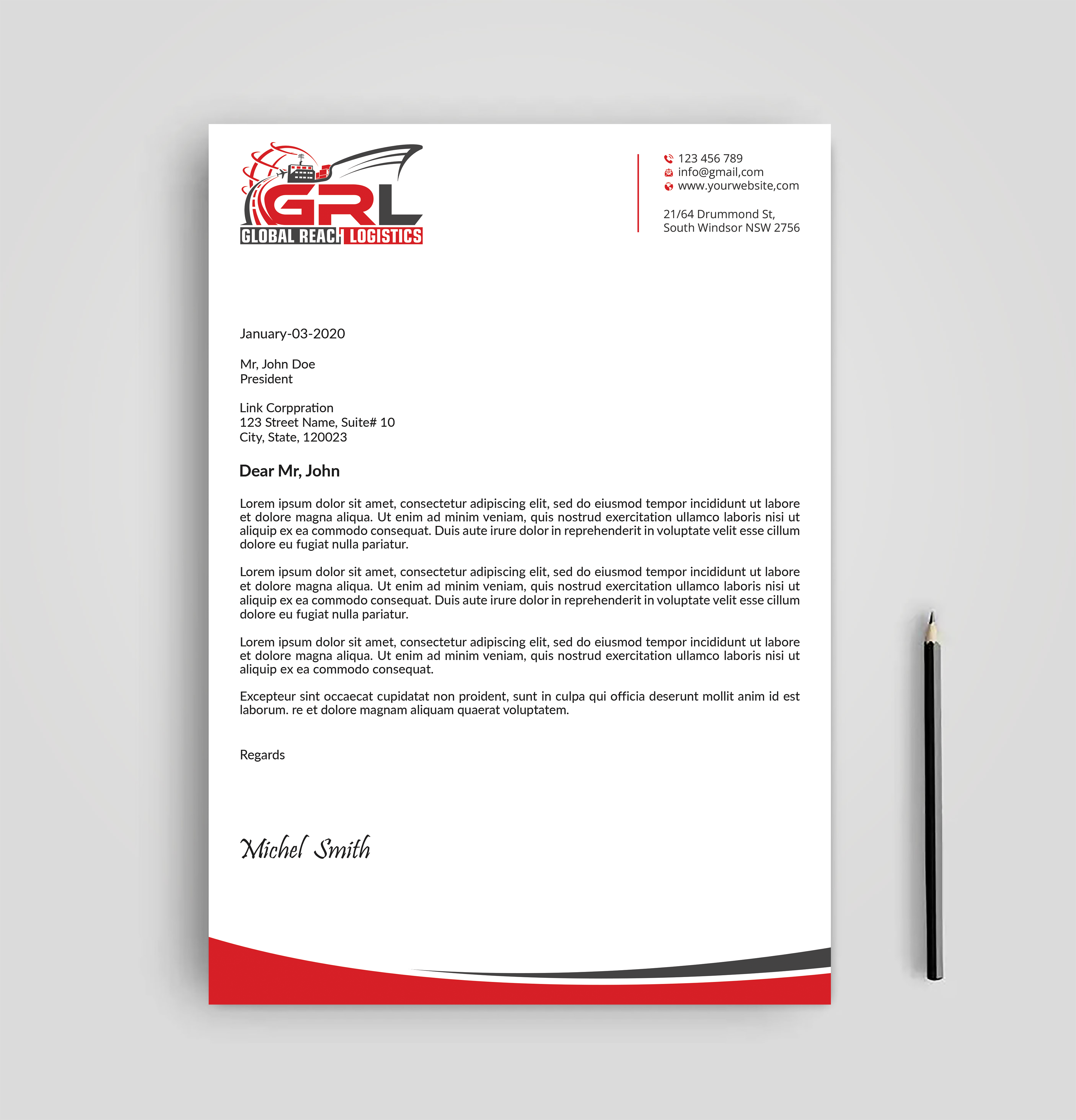 Letterhead Design by Expert Bappy for this project | Design #32829303