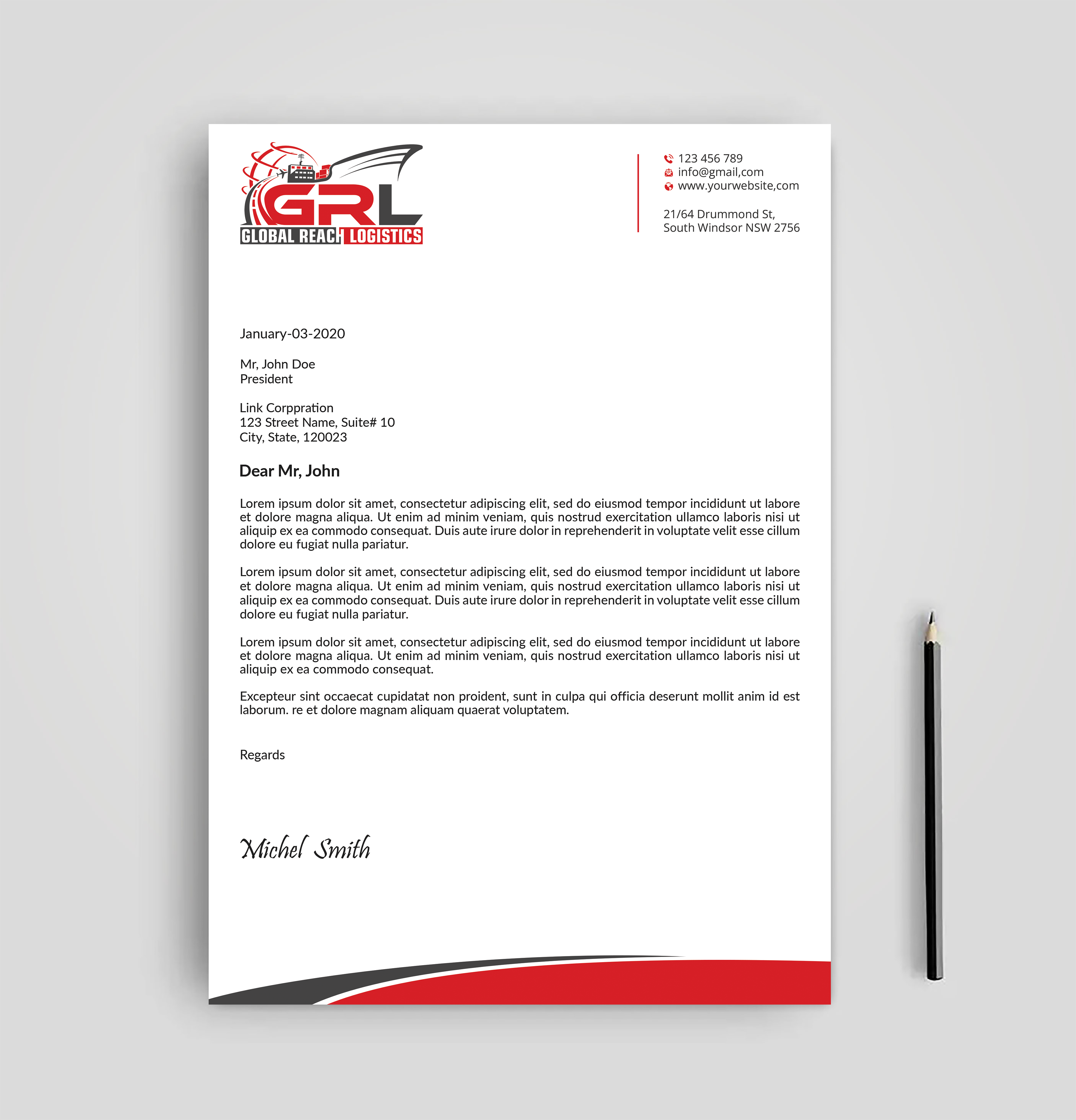 Letterhead Design by Expert Bappy for this project | Design #32829304