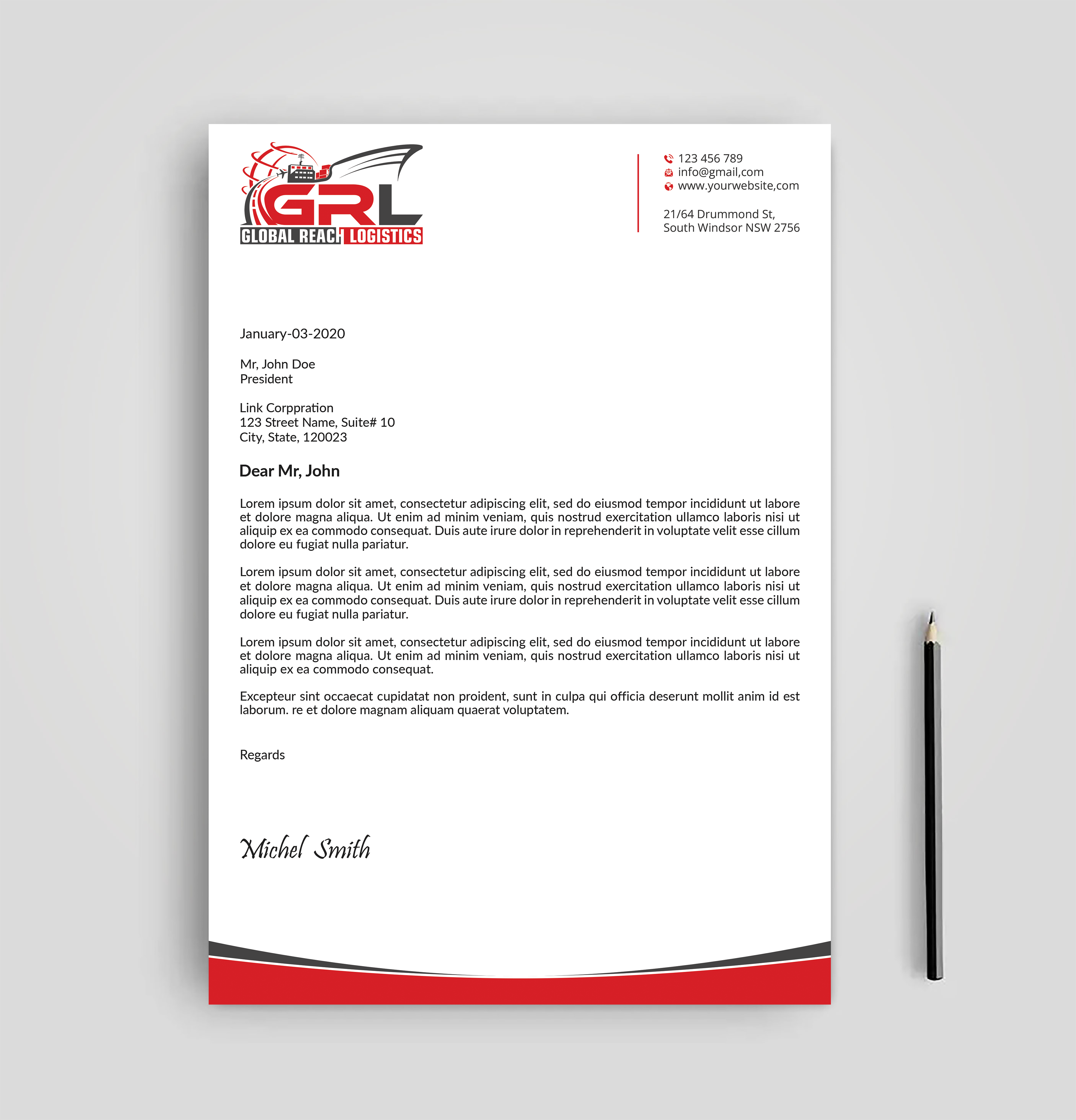 Letterhead Design by Expert Bappy for this project | Design #32829324