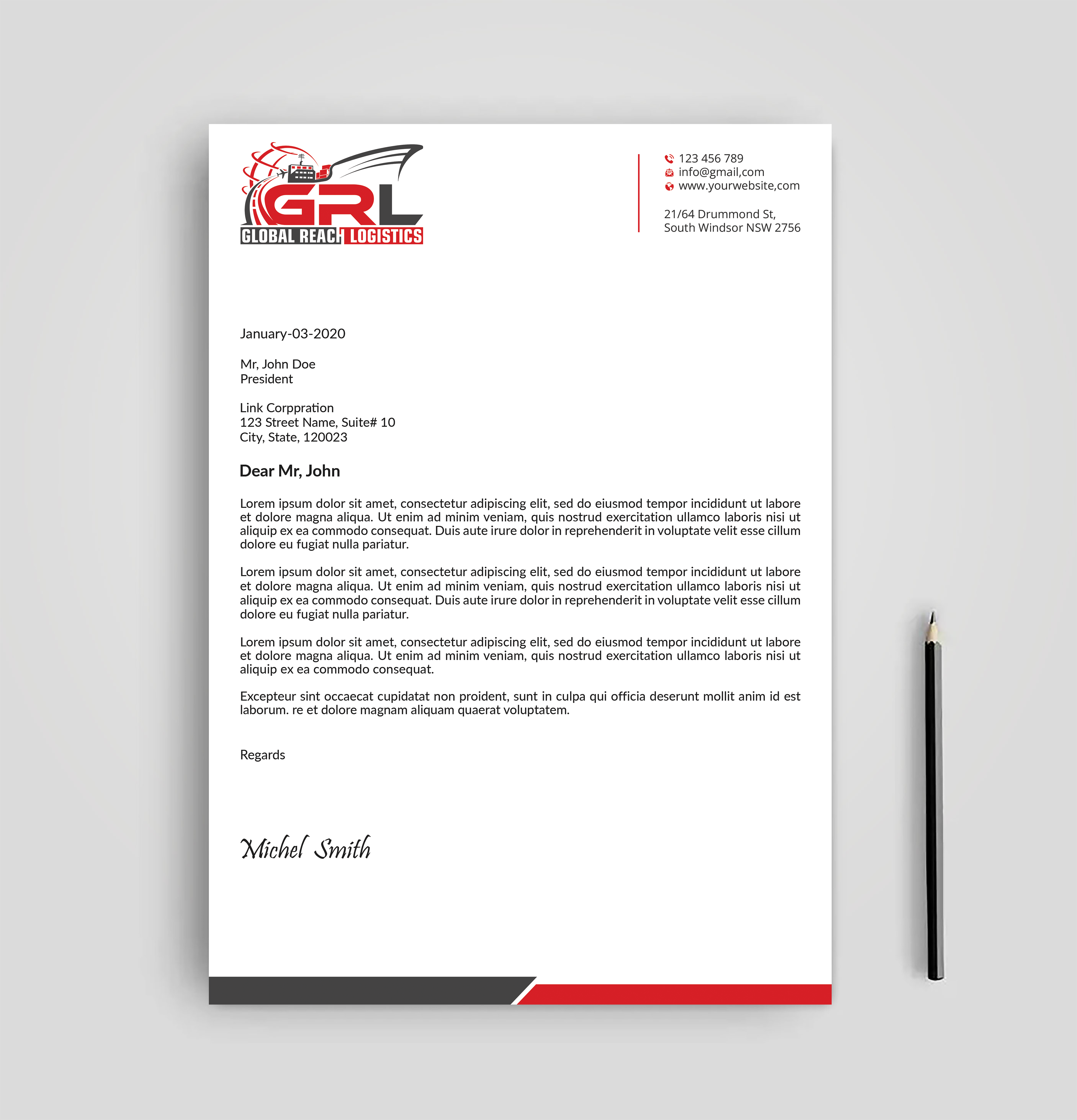 Letterhead Design by Expert Bappy for this project | Design #32829325
