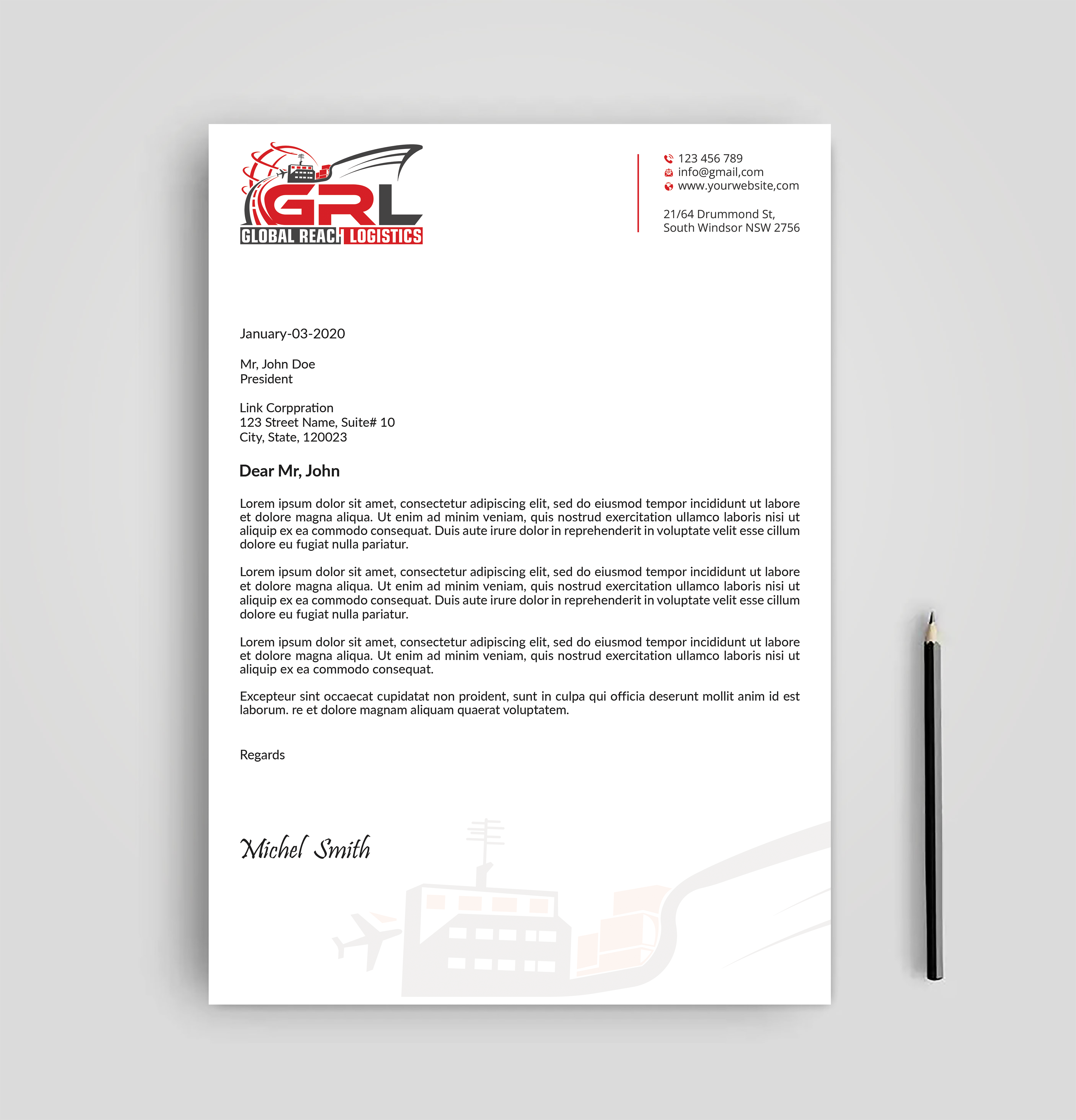 Letterhead Design by Expert Bappy for this project | Design #32829342