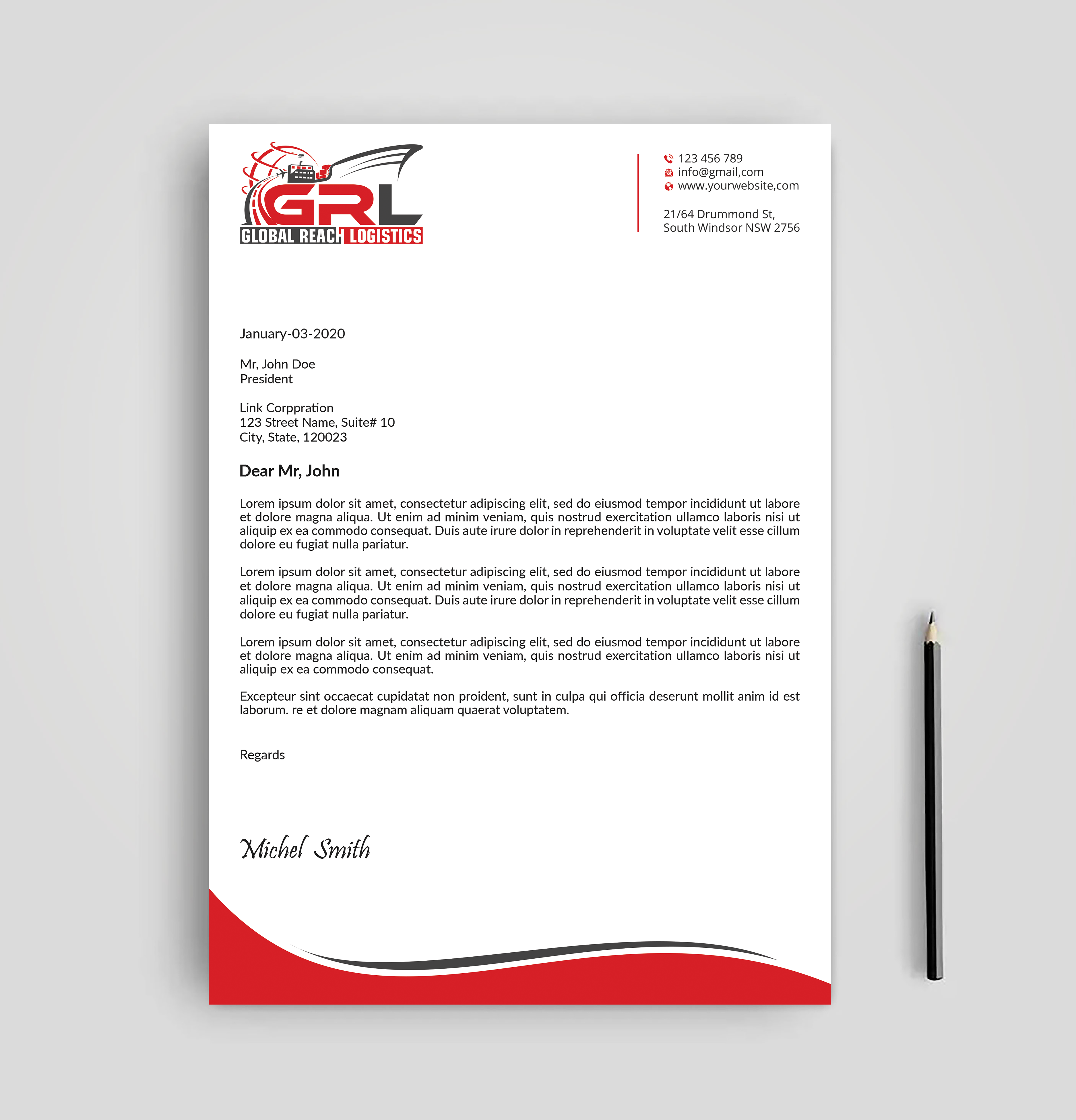 Letterhead Design by Expert Bappy for this project | Design #32829386