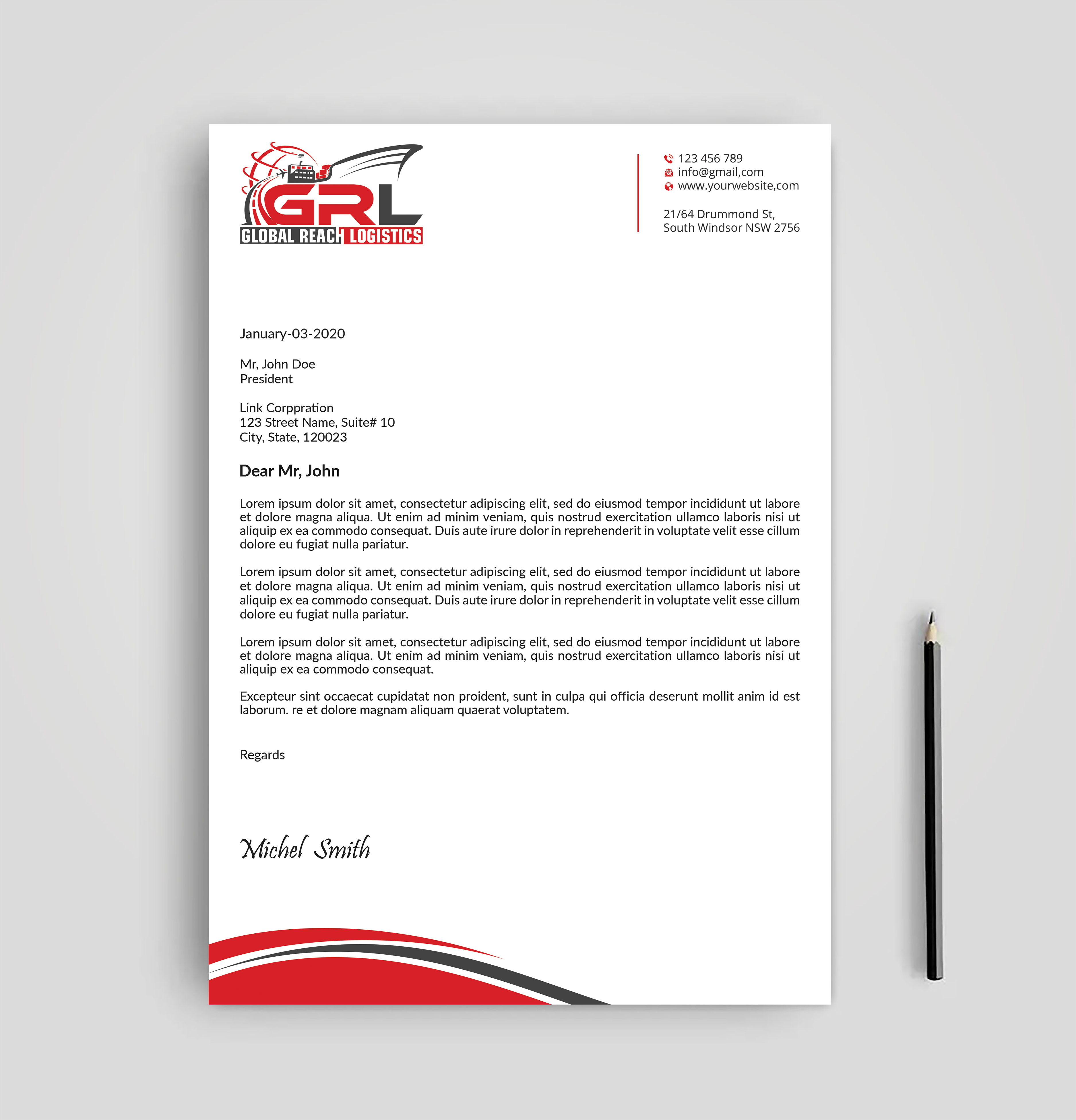 Letterhead Design by Expert Bappy for this project | Design #32829387