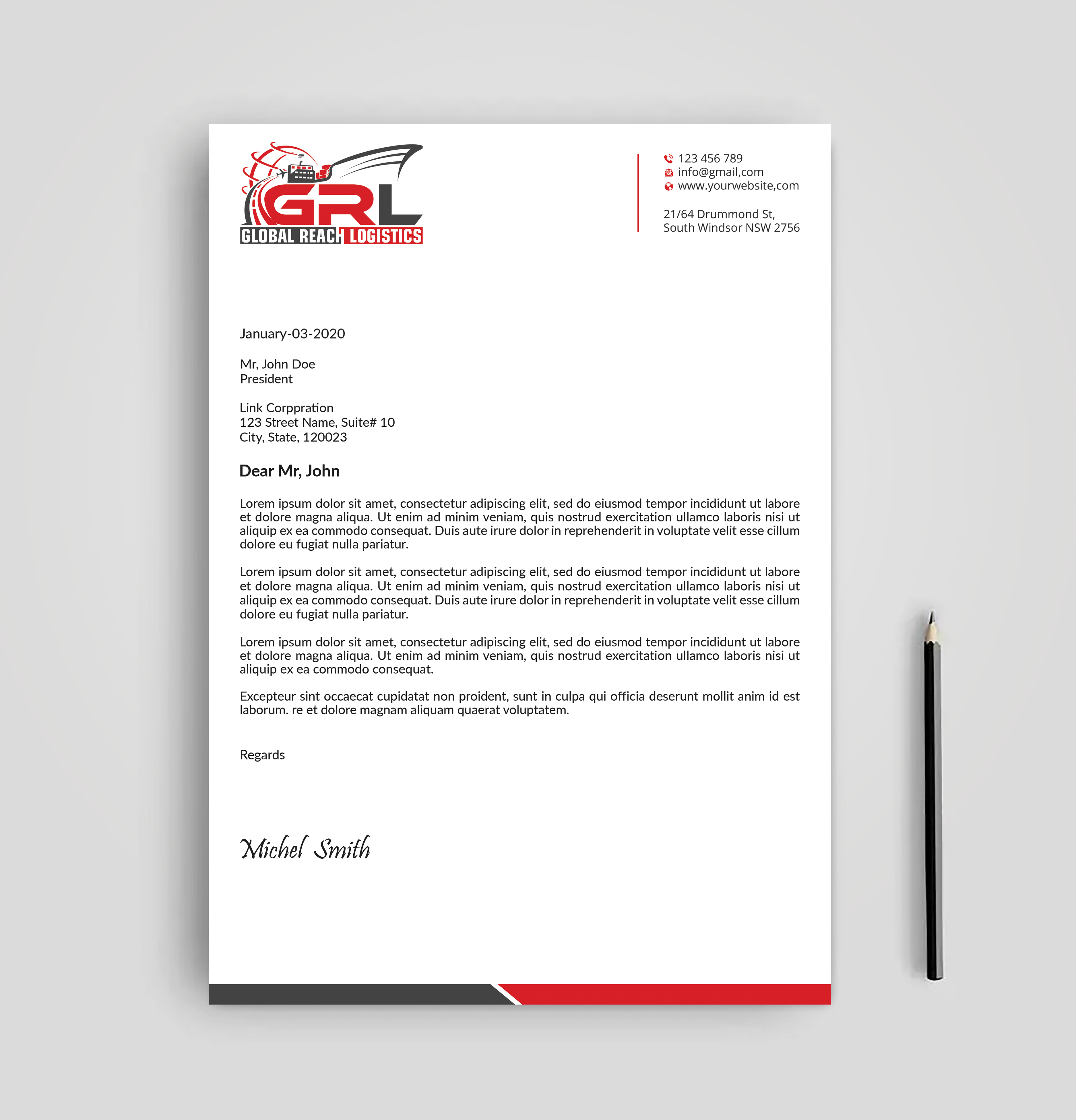 Letterhead Design by Expert Bappy for this project | Design #32836776