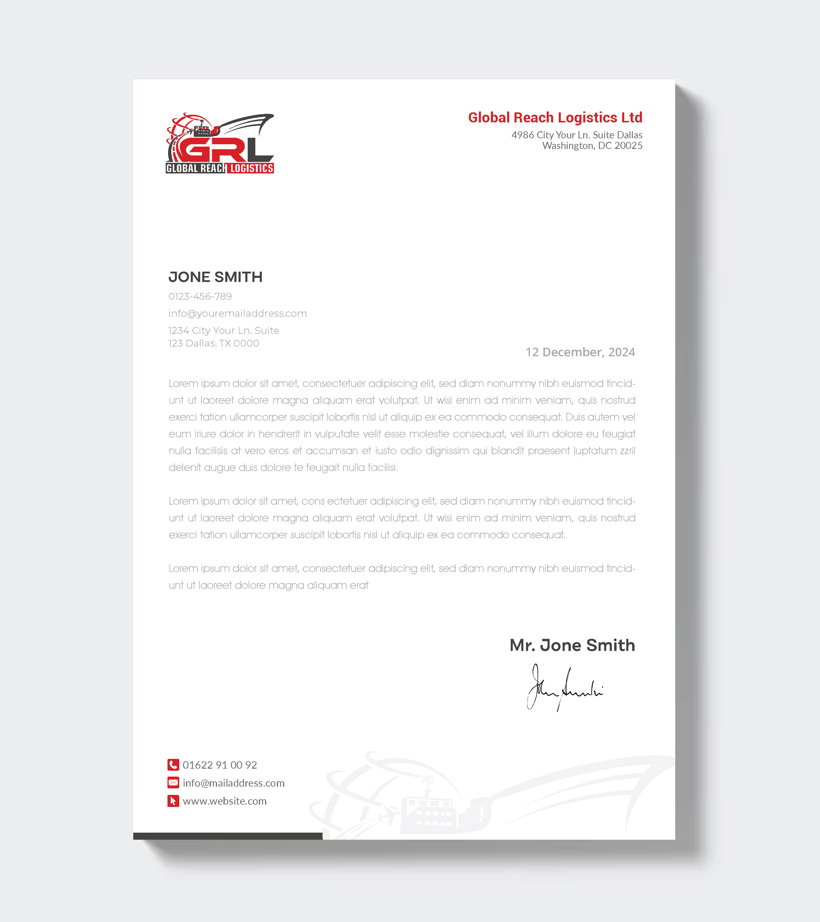Letterhead Design by artbitin for this project | Design #32828910