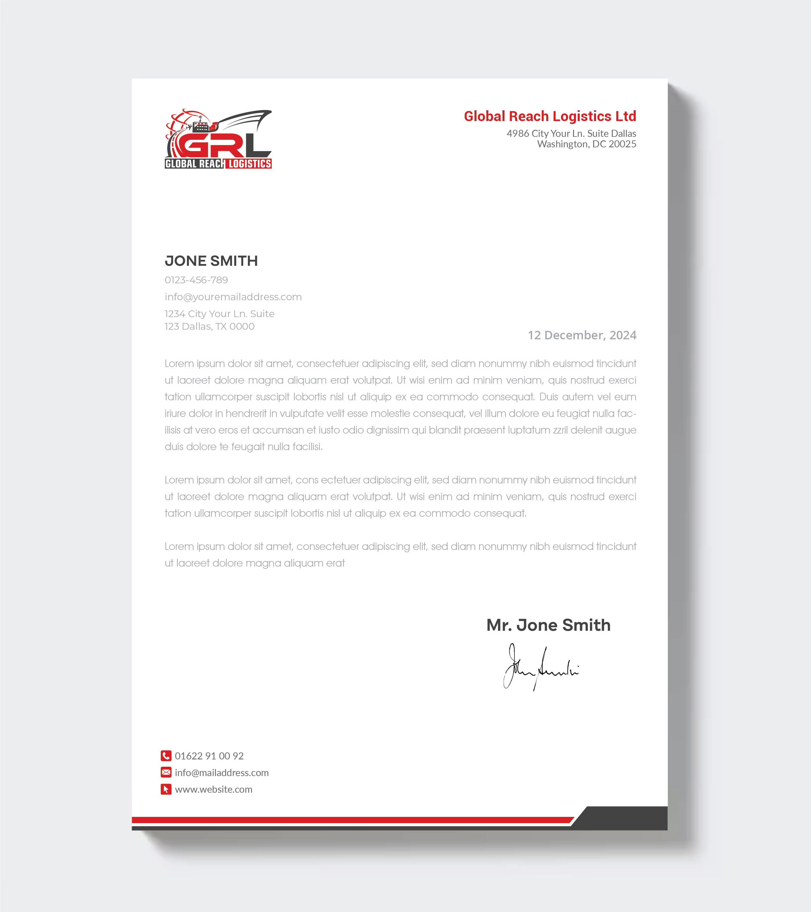 Letterhead Design by artbitin for this project | Design #32828912